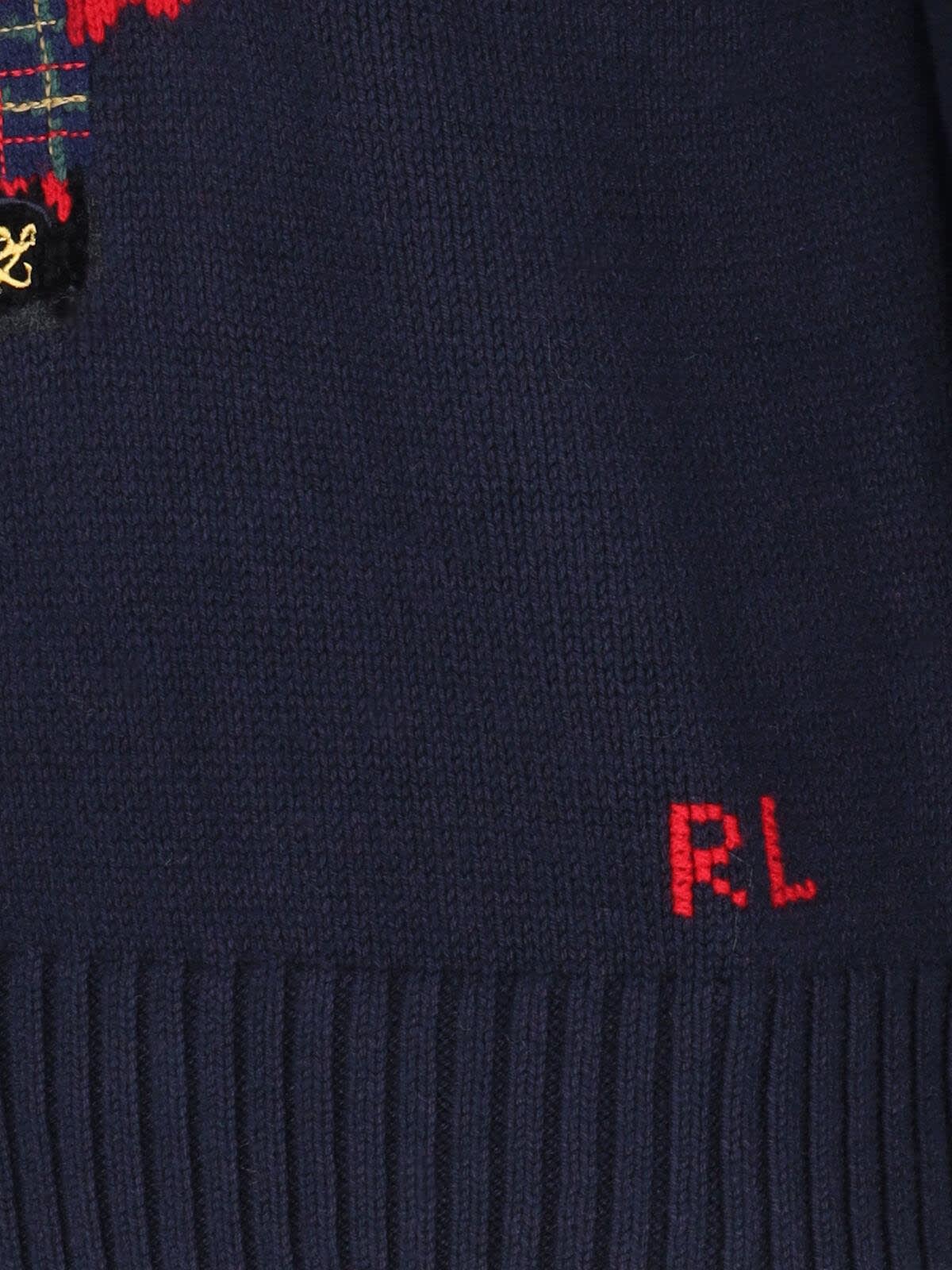 Shop Polo Ralph Lauren Polo Bear Sweater In Blue