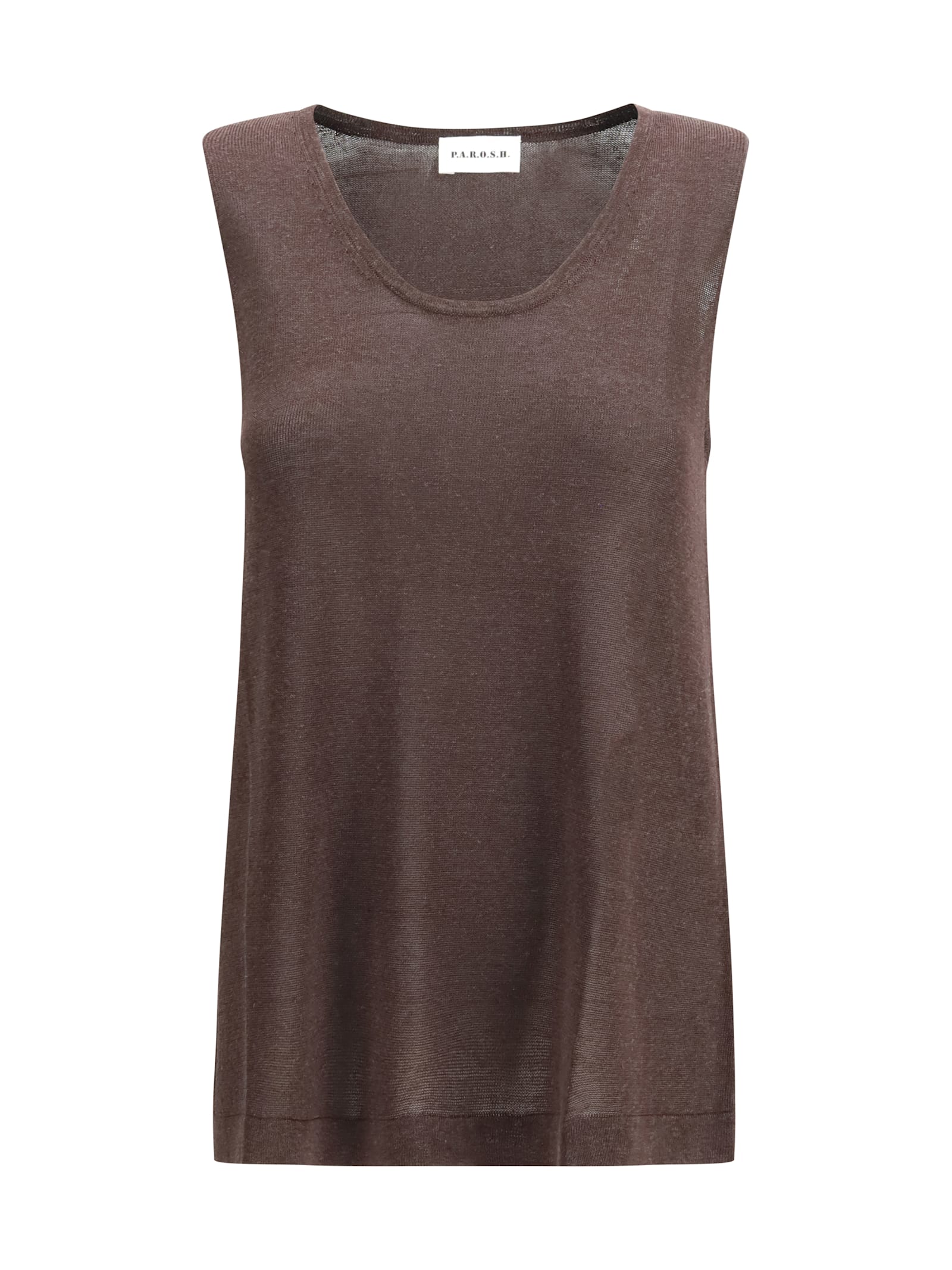 Parosh Crew-neck Tank Top Parosh Crew-neck Tank Top