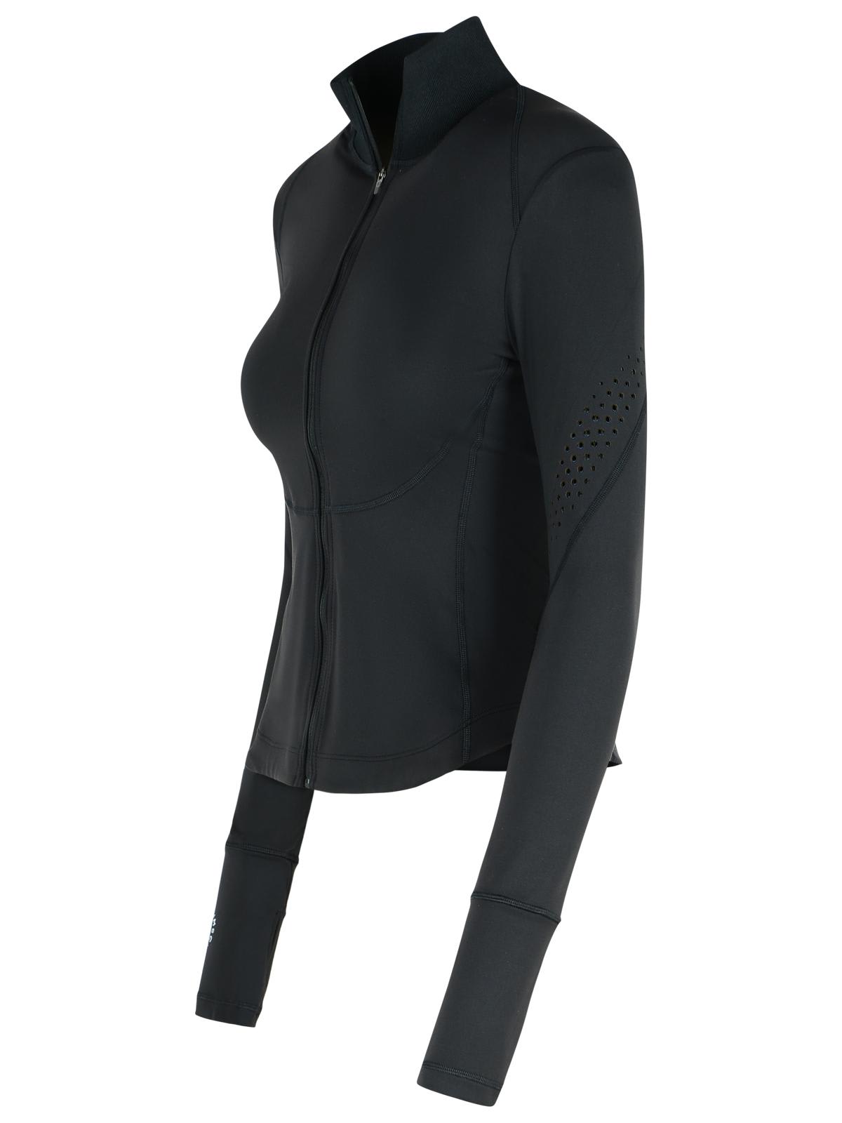 Adidas By Stella Mccartney Tpr Black Polyamide Blend Sweatshirt In Black