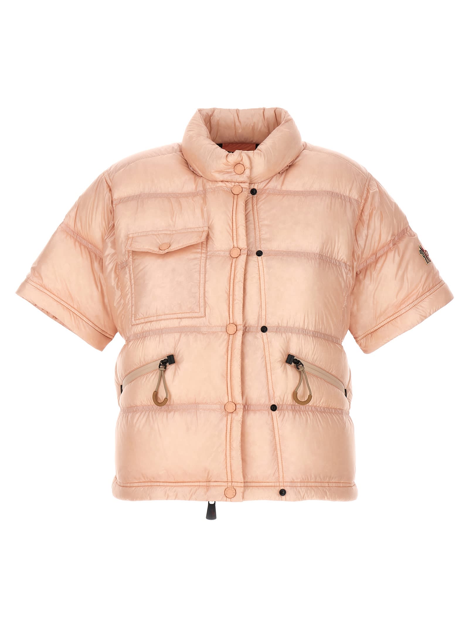 Shop Moncler Mauduit Down Jacket In Pink