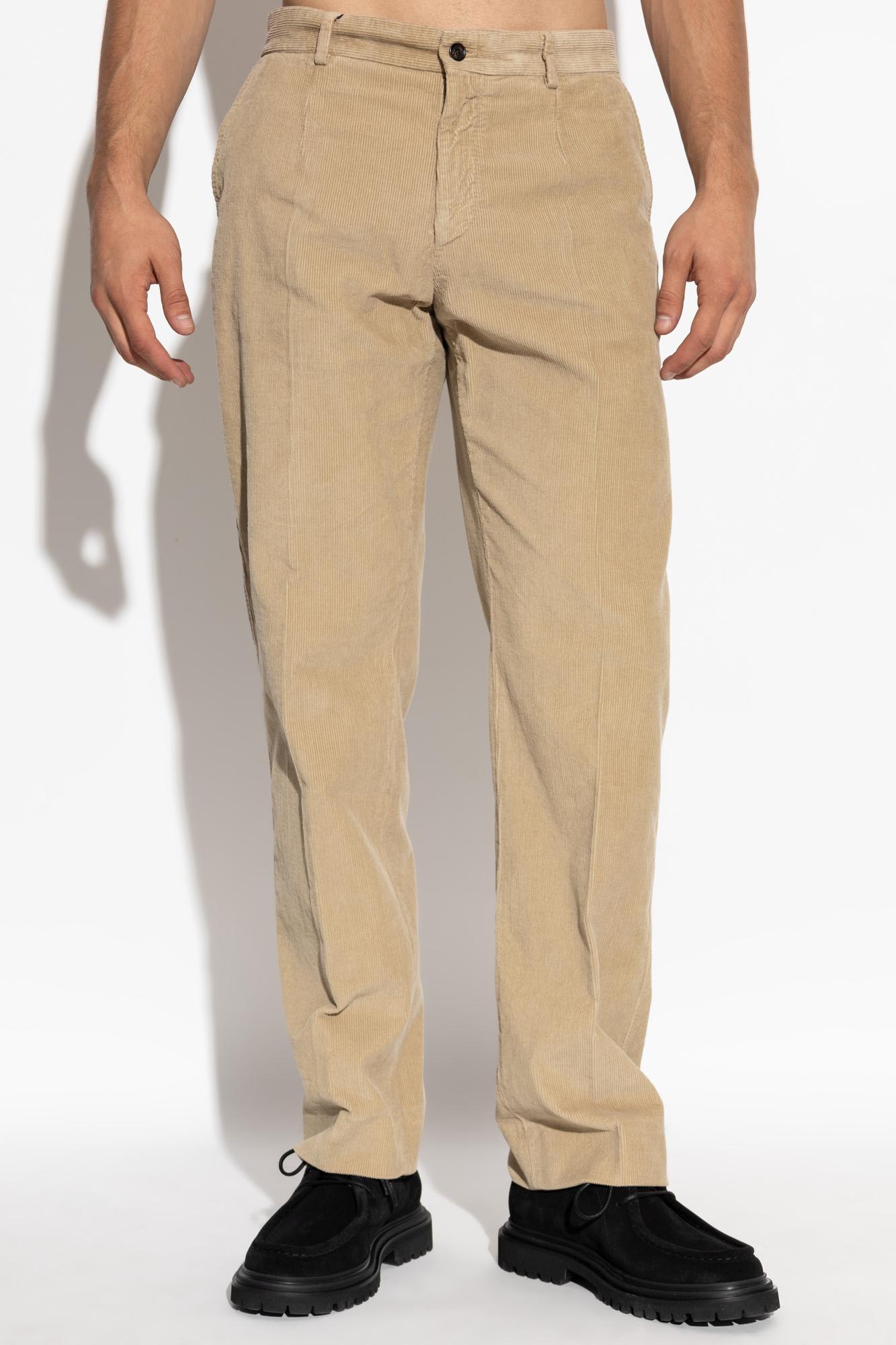 Dolce & Gabbana Trousers With Back Pockets And Belt Loops In Nude