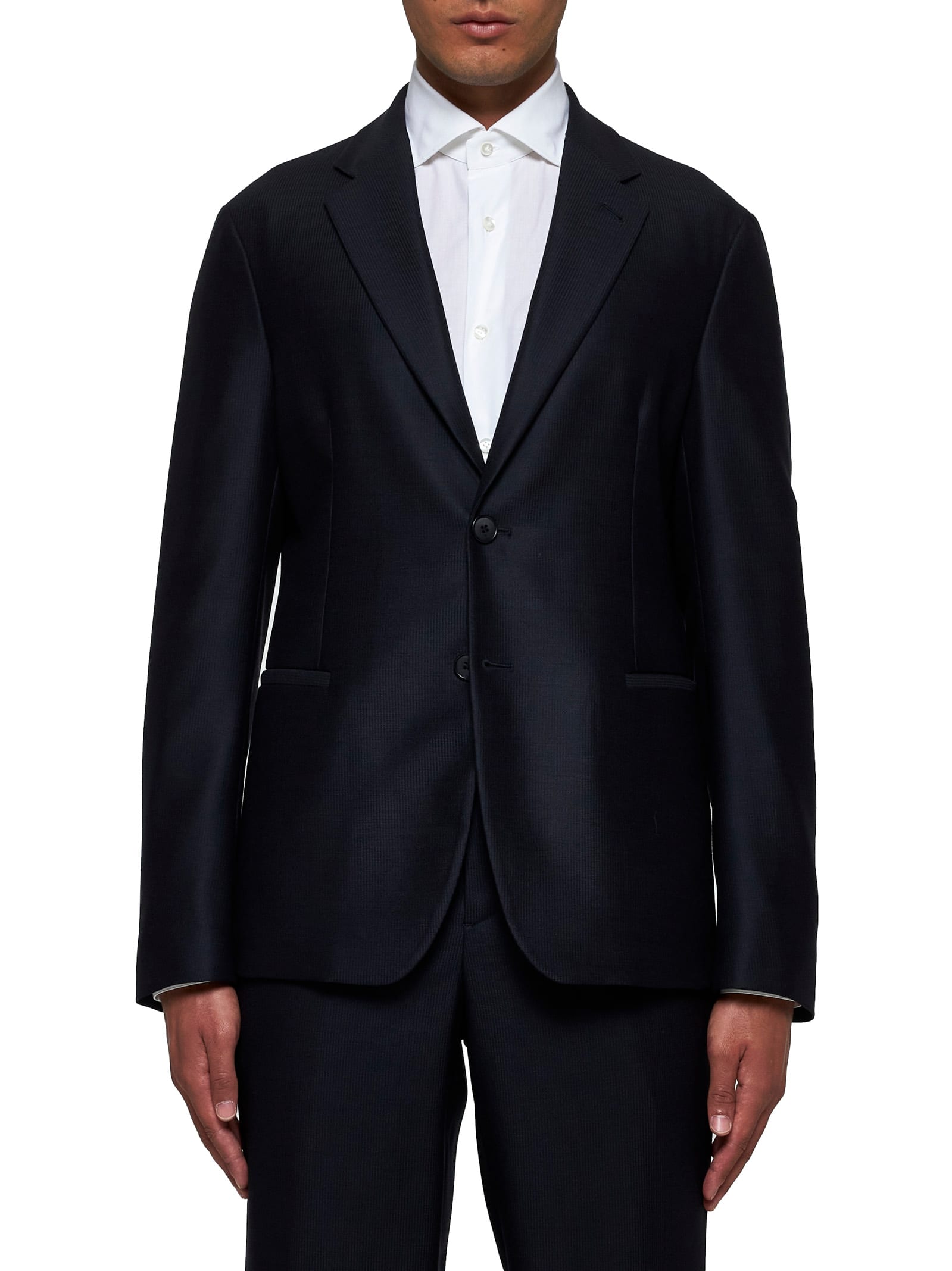 Shop Giorgio Armani Blazer In Ultramarine B