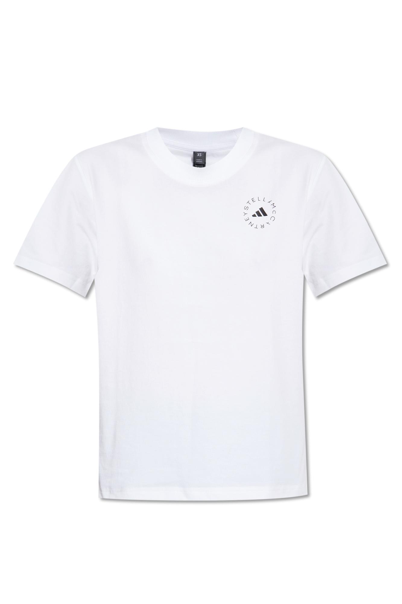 Adidas By Stella Mccartney T-shirt With Logo In White