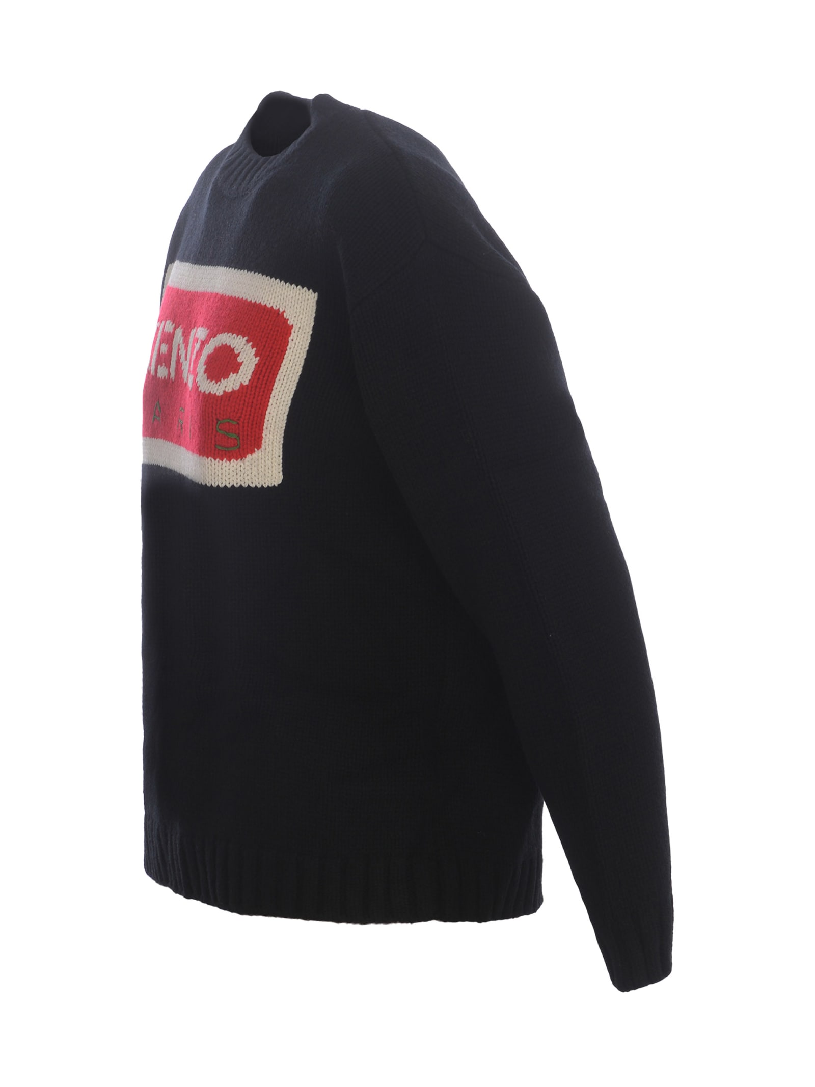 Shop Kenzo Sweater  In Wool In Nero