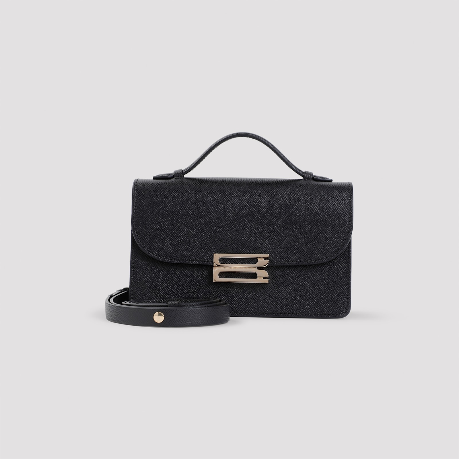 Shop Victoria Beckham Vitcoria Beckham Bbubkle Mini Top Handle Shoulder Bag In Black