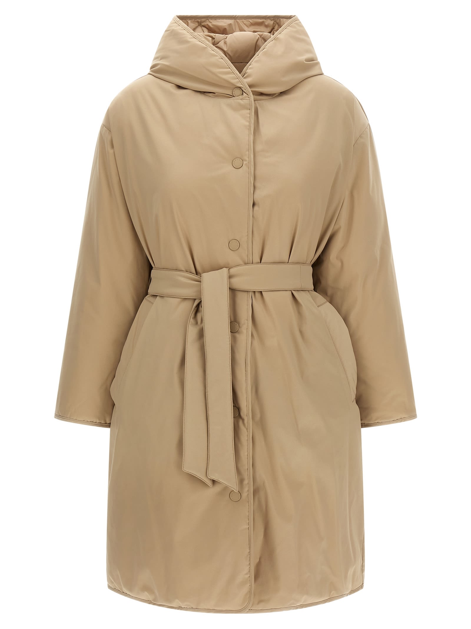 Weekend Max Mara Banfy Reversible Down Jacket In Sand