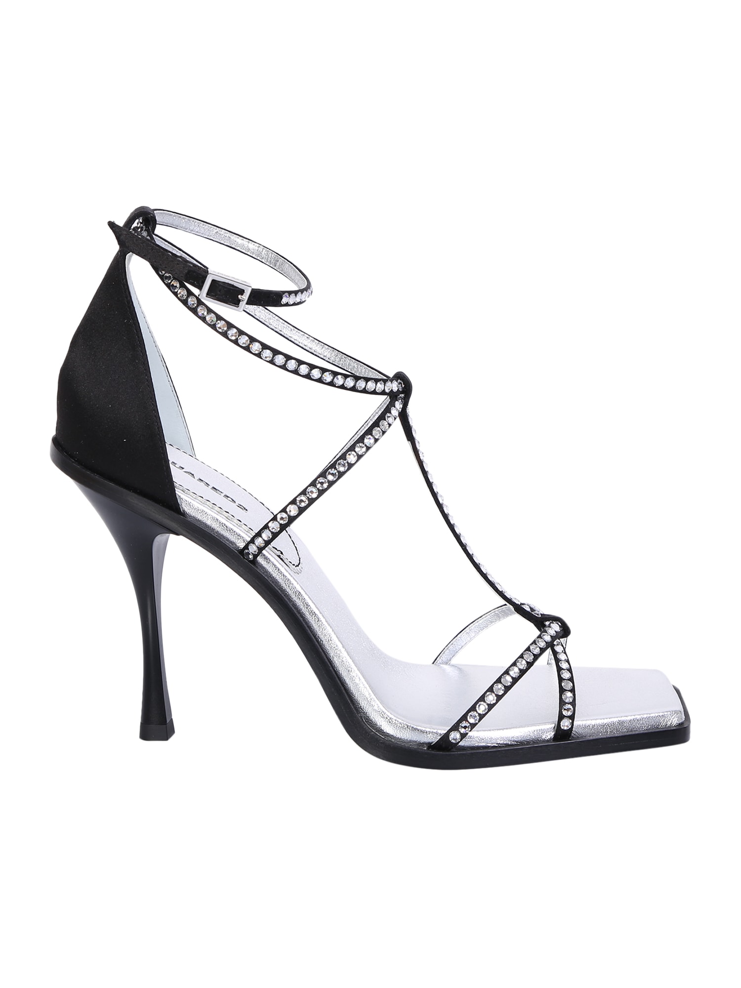 Shop Dsquared2 Holiday Party Black Sandals