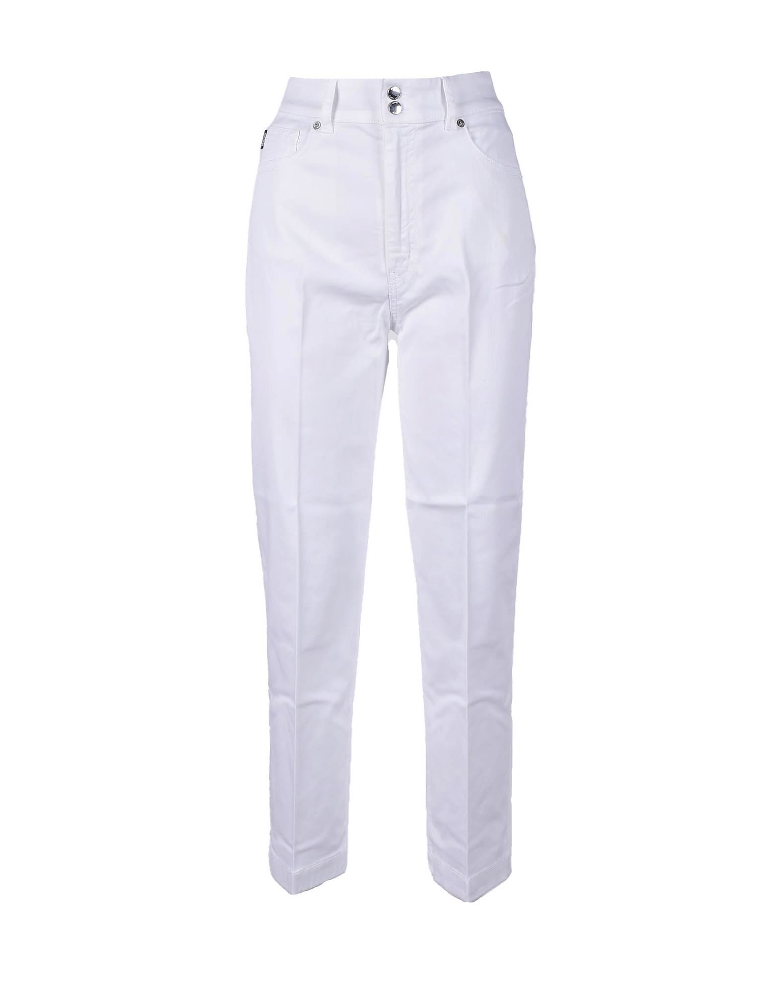Love Moschino Womens White Jeans
