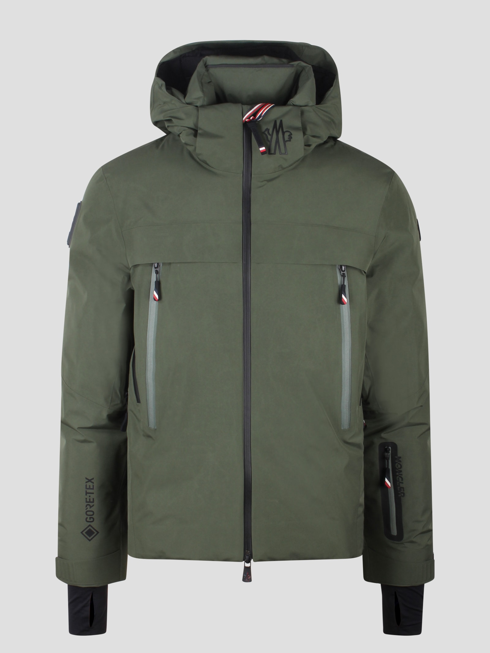 Moncler Balmhorn Hooded Jacket In Green
