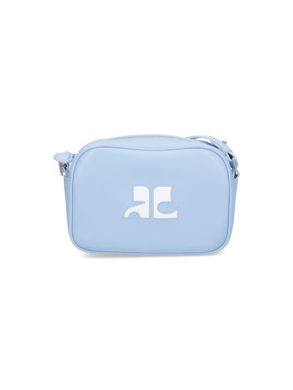 Courrèges Re-edition Camera Bag In Light Blue