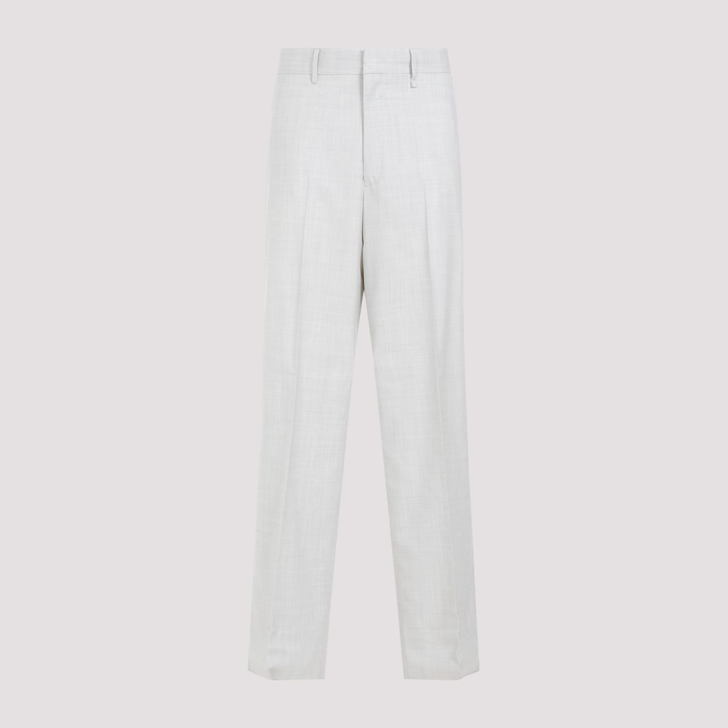 Shop Givenchy Extra Wide Leg Trousers In Chalk White