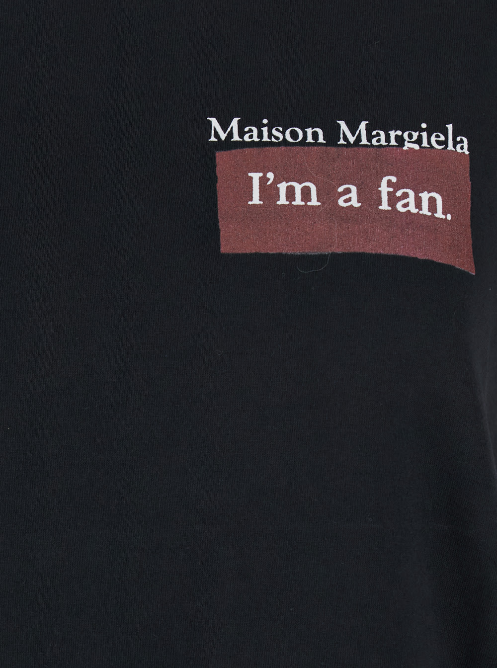Maison Margiela Charcoal Brand-print Crewneck Cotton-jersey T-shirt In Black