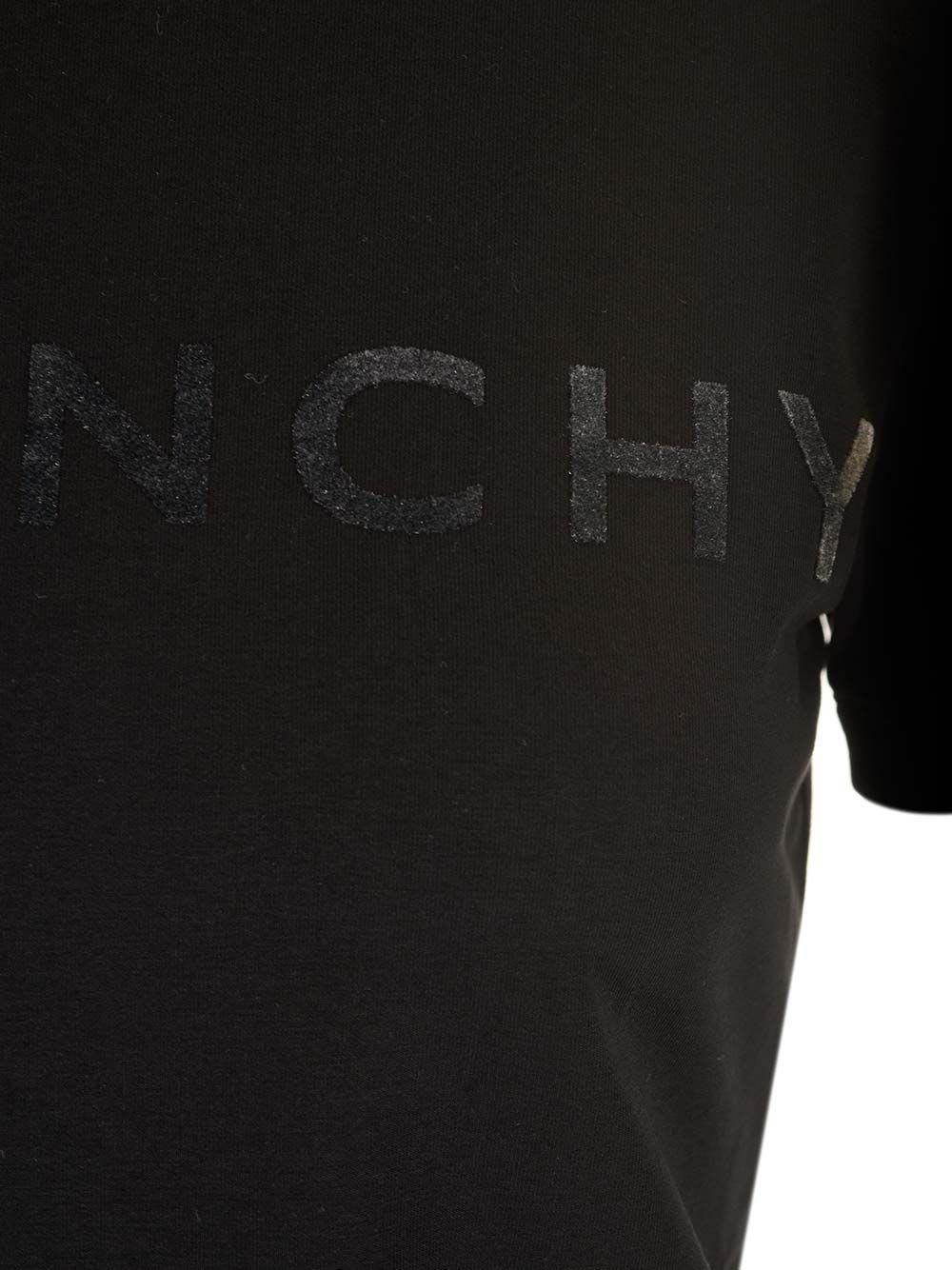 Shop Givenchy Ringer Crew Neck T-shirt In Black