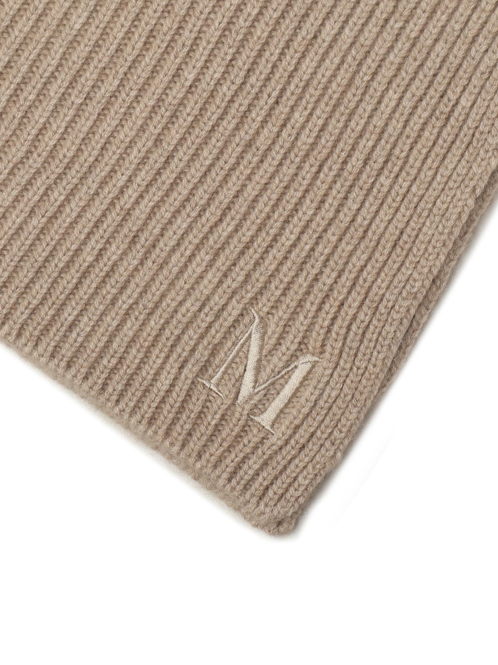 Max Mara Balaclava-collar Poncho In Sand