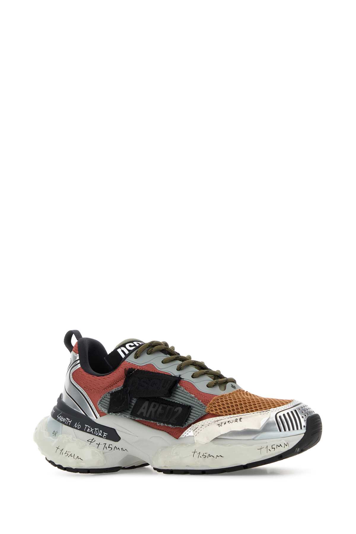 Dsquared2 Multicolor Fabric Sneakers In Multi