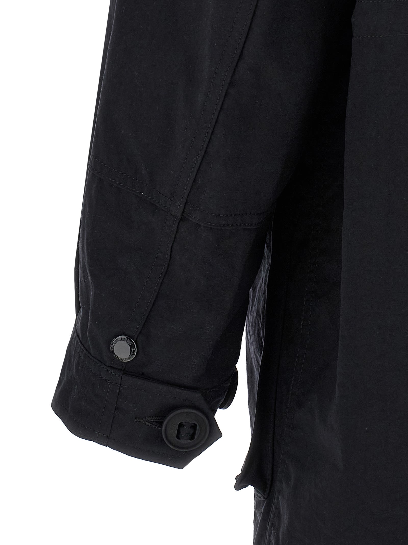 Junya Watanabe Men's Nylon Parka Coat In Black