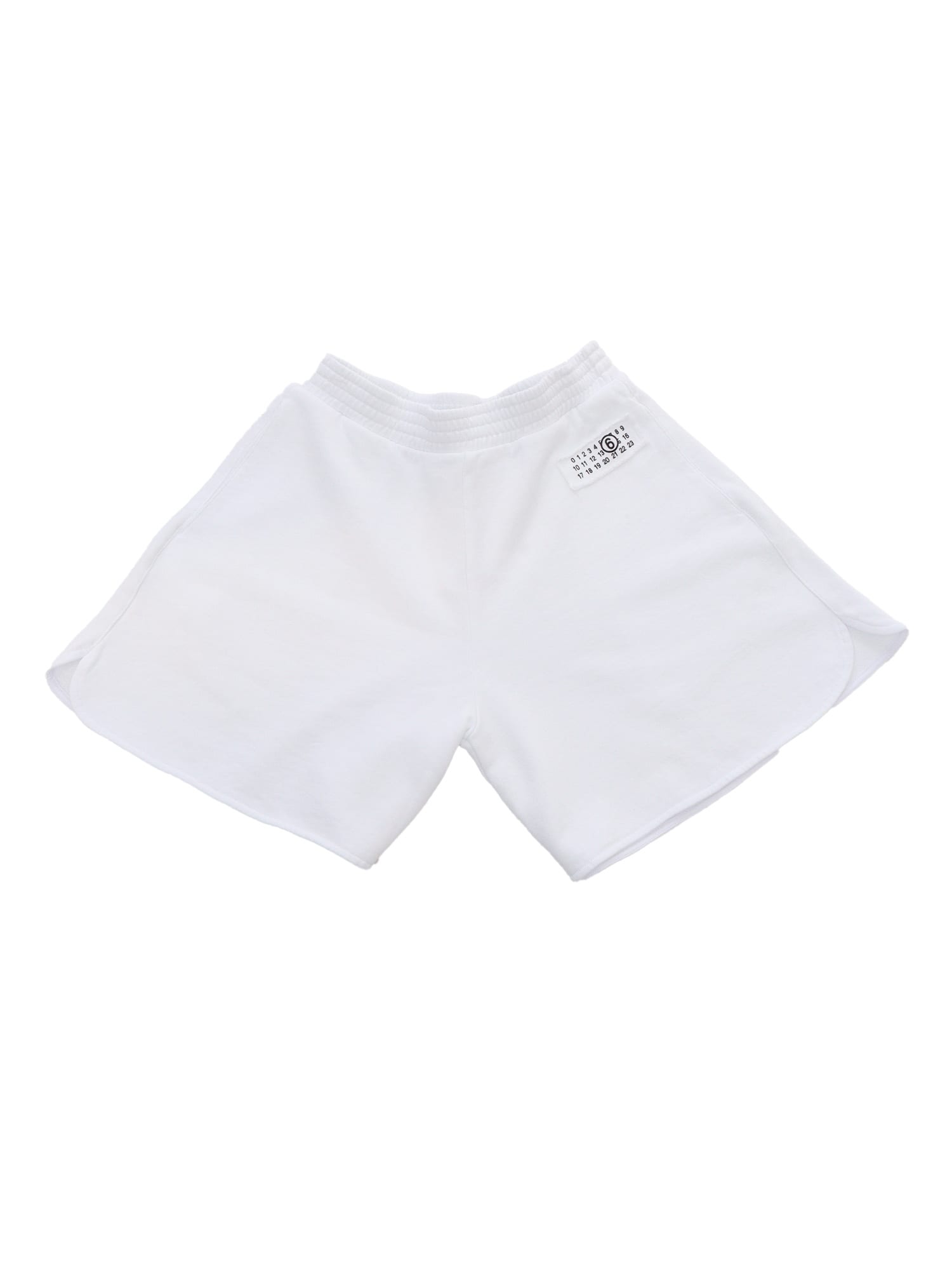 Mm6 Maison Margiela Kids' White Sweatshirt Shorts