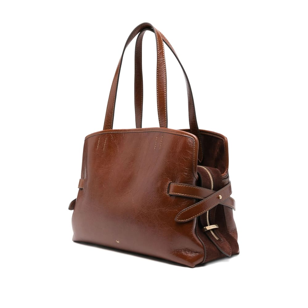 Anya Hindmarch Top Handle Shoulder Bag In Brown