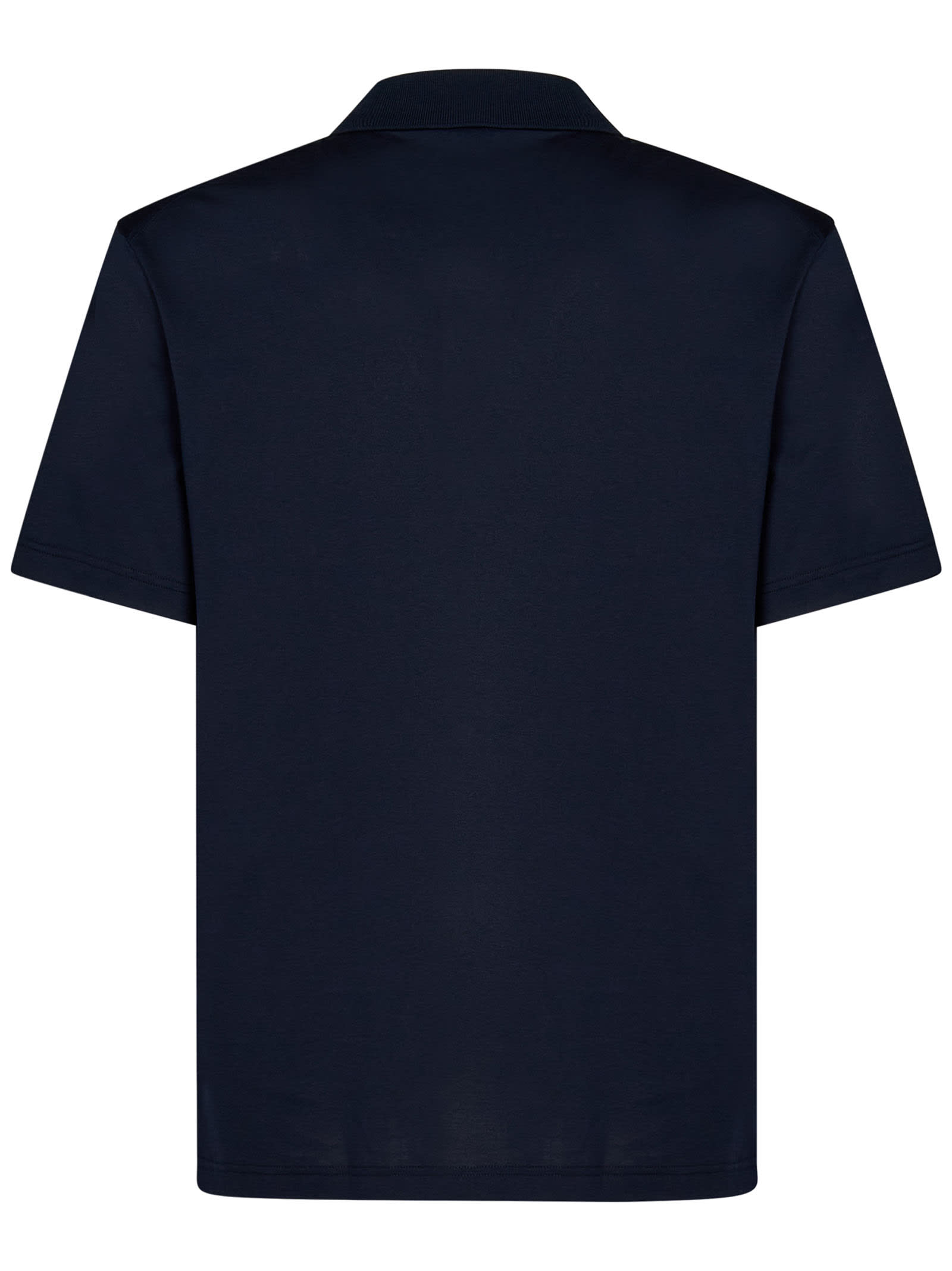 Shop Brioni Polo Shirt In Blue