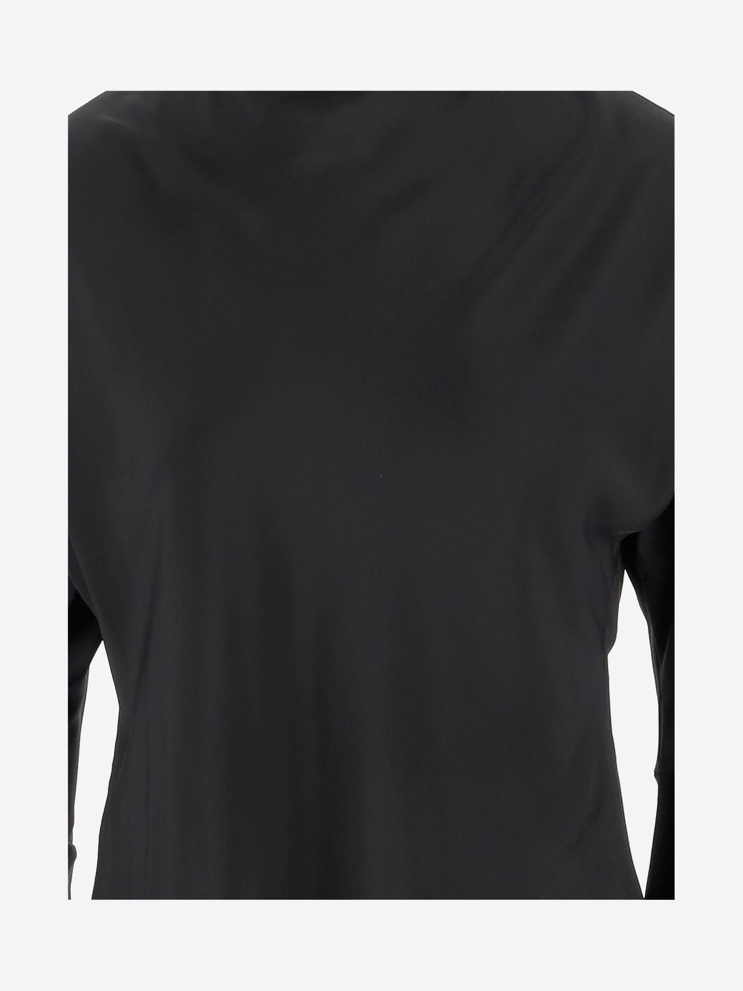 Pinko Blatz Blouse In Acetate And Silk In Black