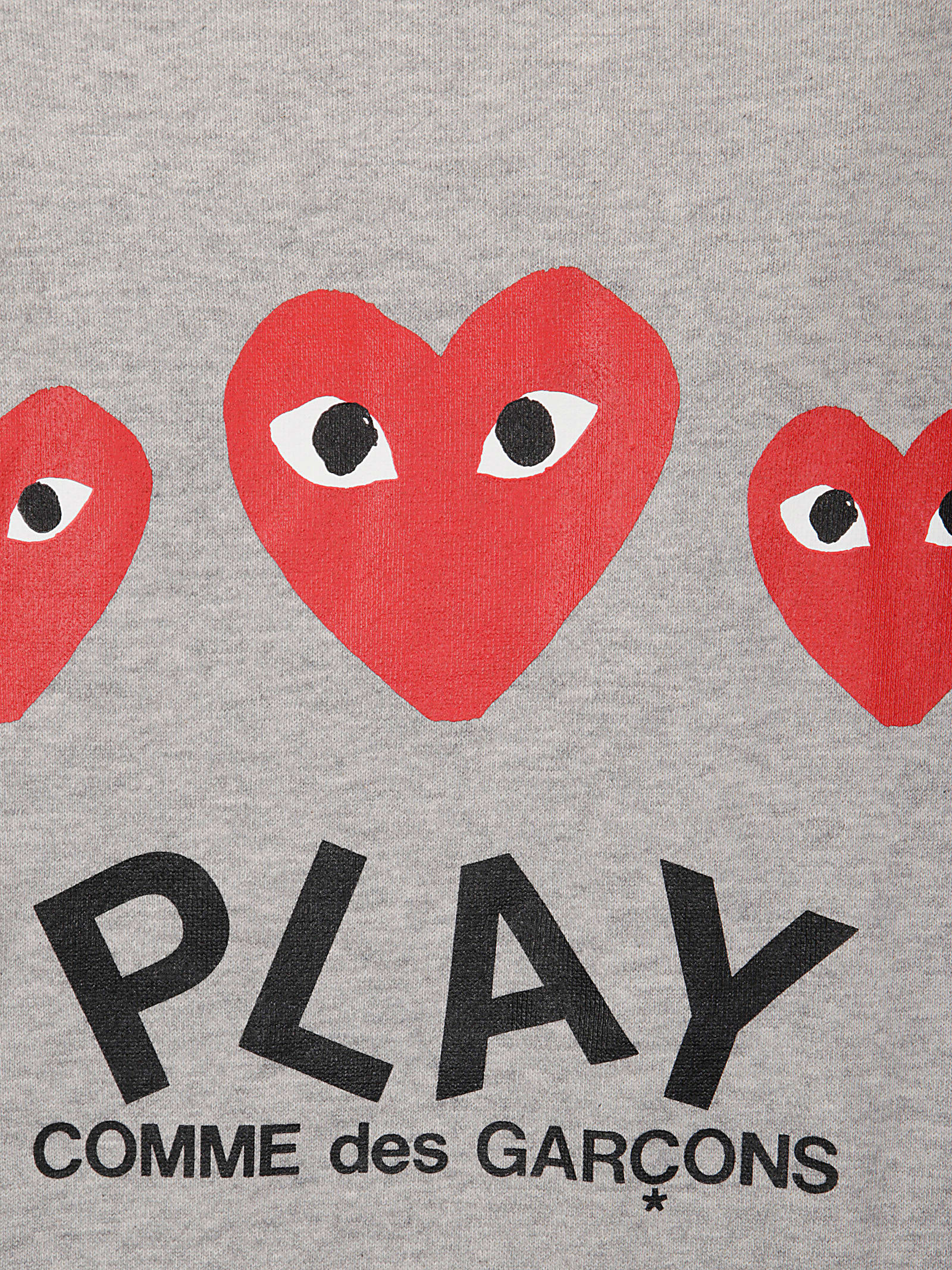 COMME DES GARÇONS PLAY SWEATSHIRT RED EMBLEM