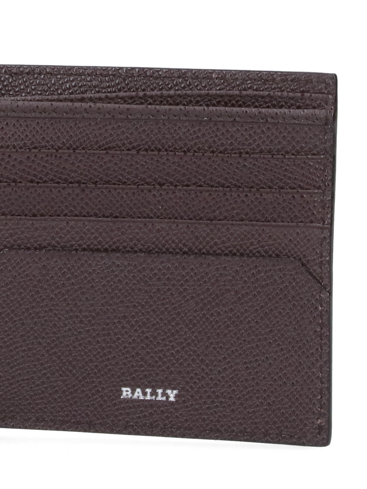 Shop Bally Bi-fold Wallet Lettering Tsp In Brown