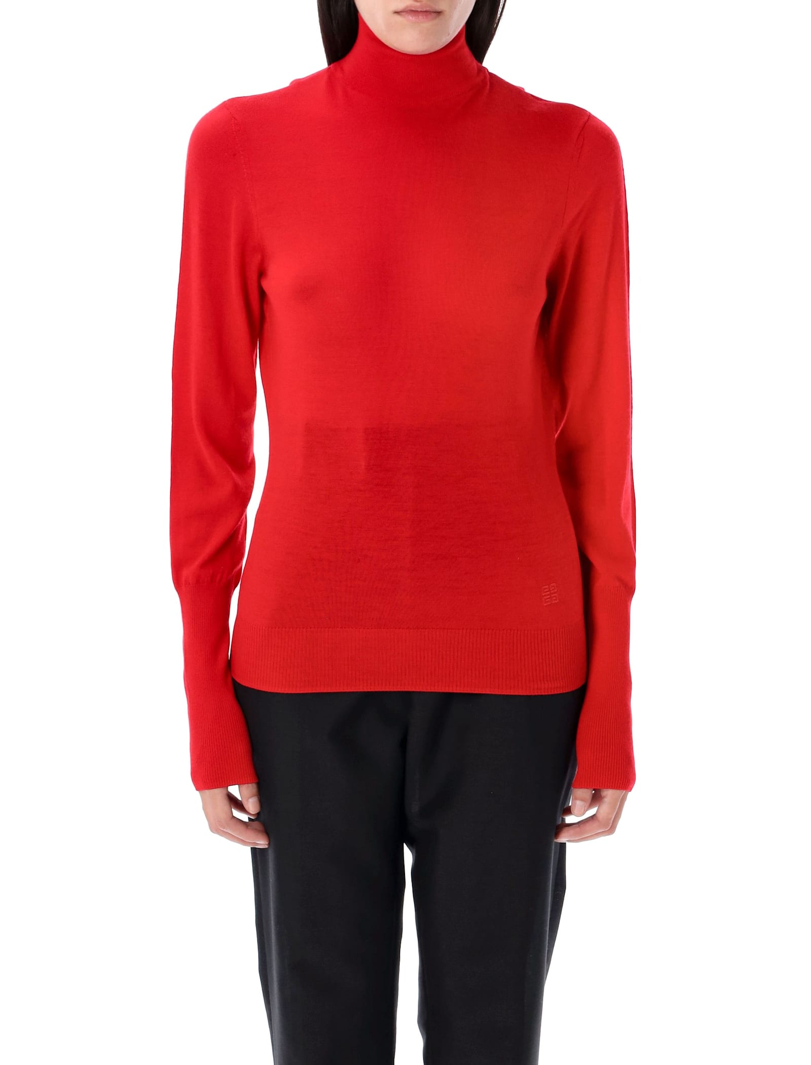 Shop Givenchy Open Back Sweater In Red