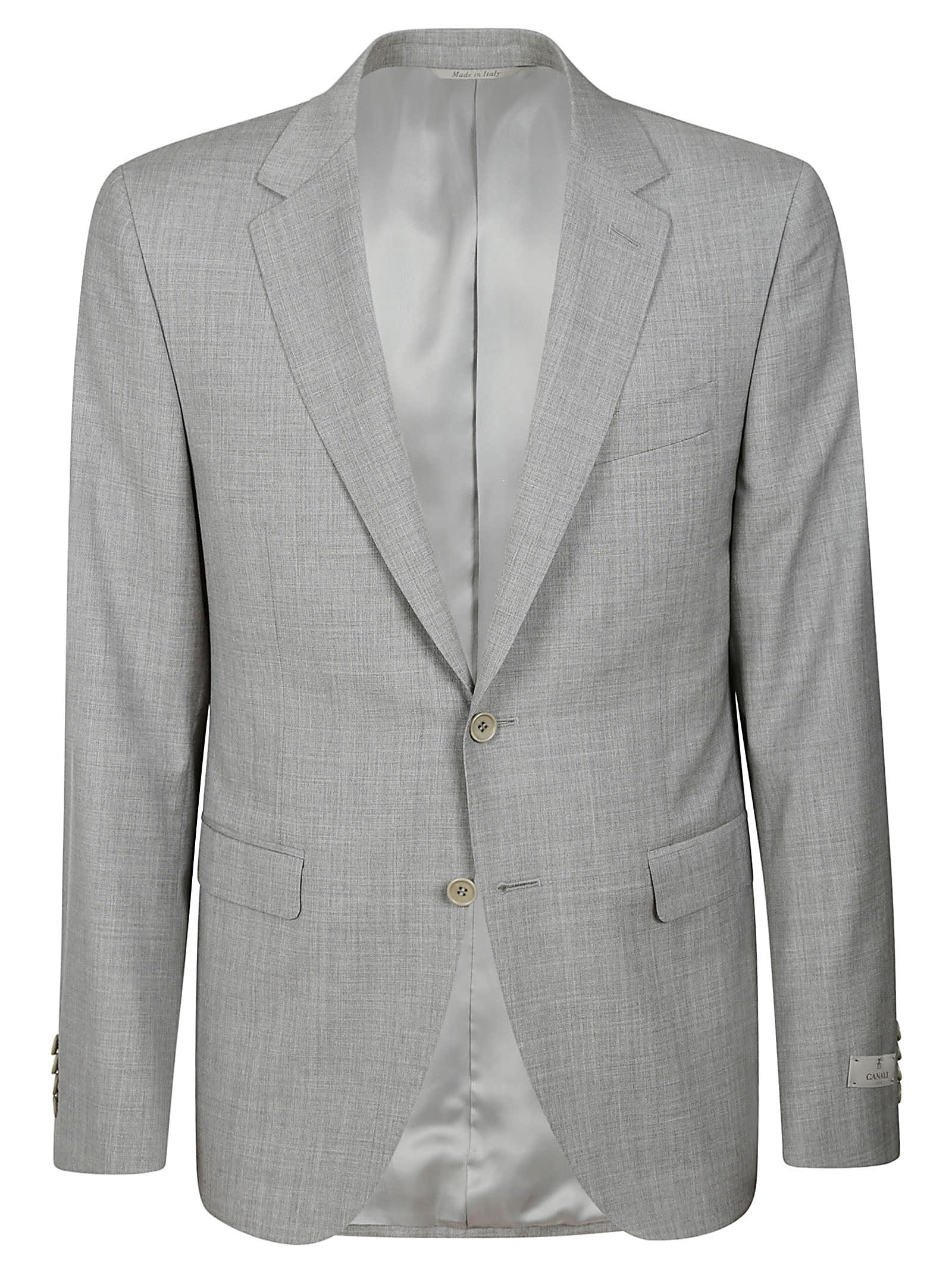 Shop Canali Suit In Grey