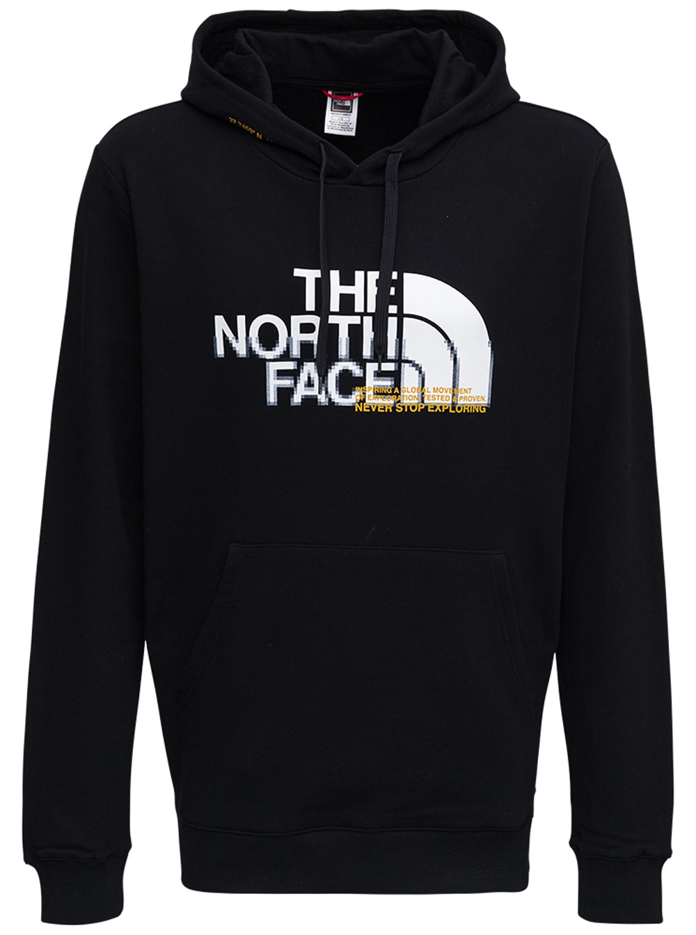 The North Face Balck Jersey Hoodie With Logo Print