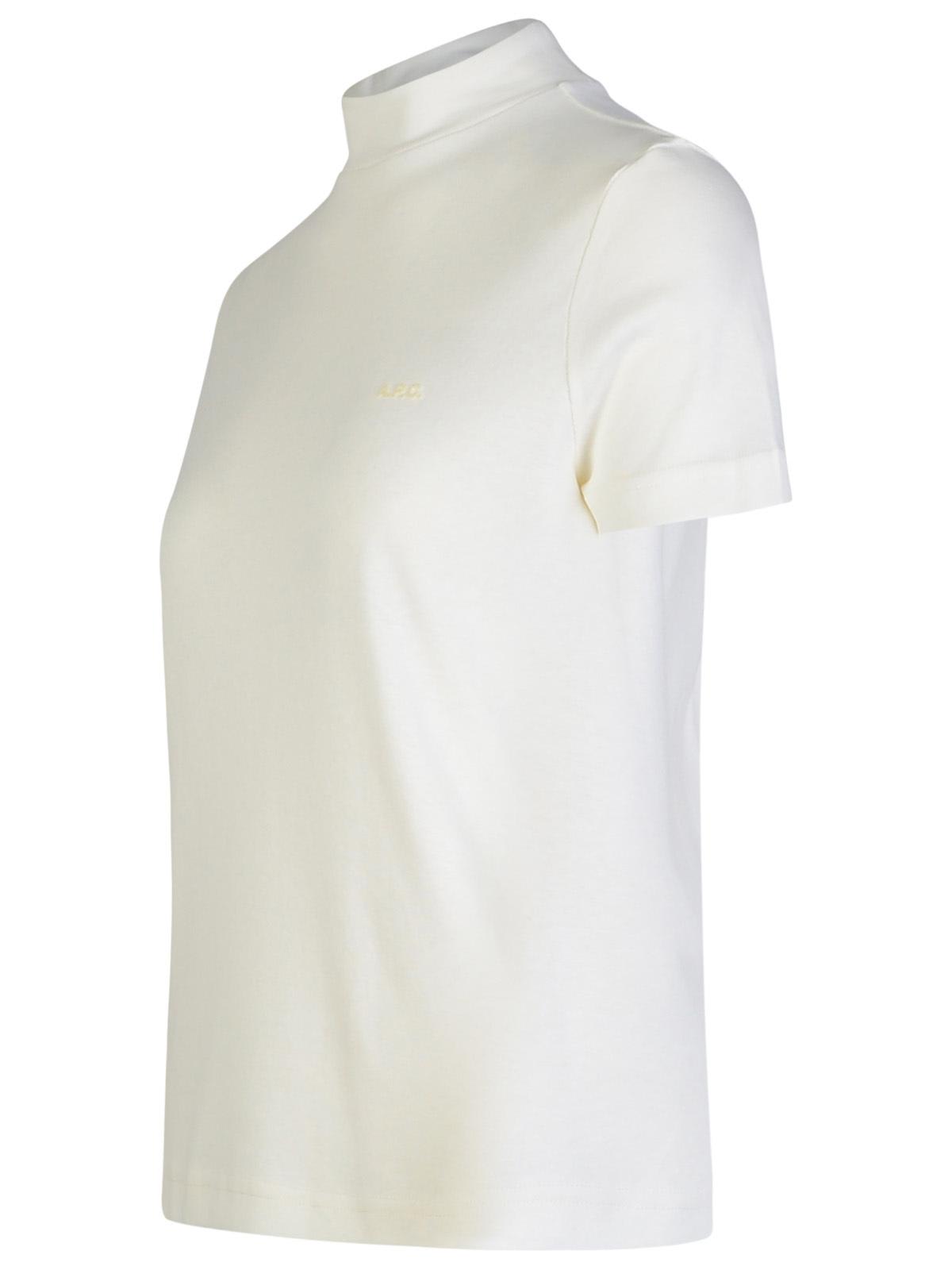 Shop Apc Caroll White Cotton T-shirt