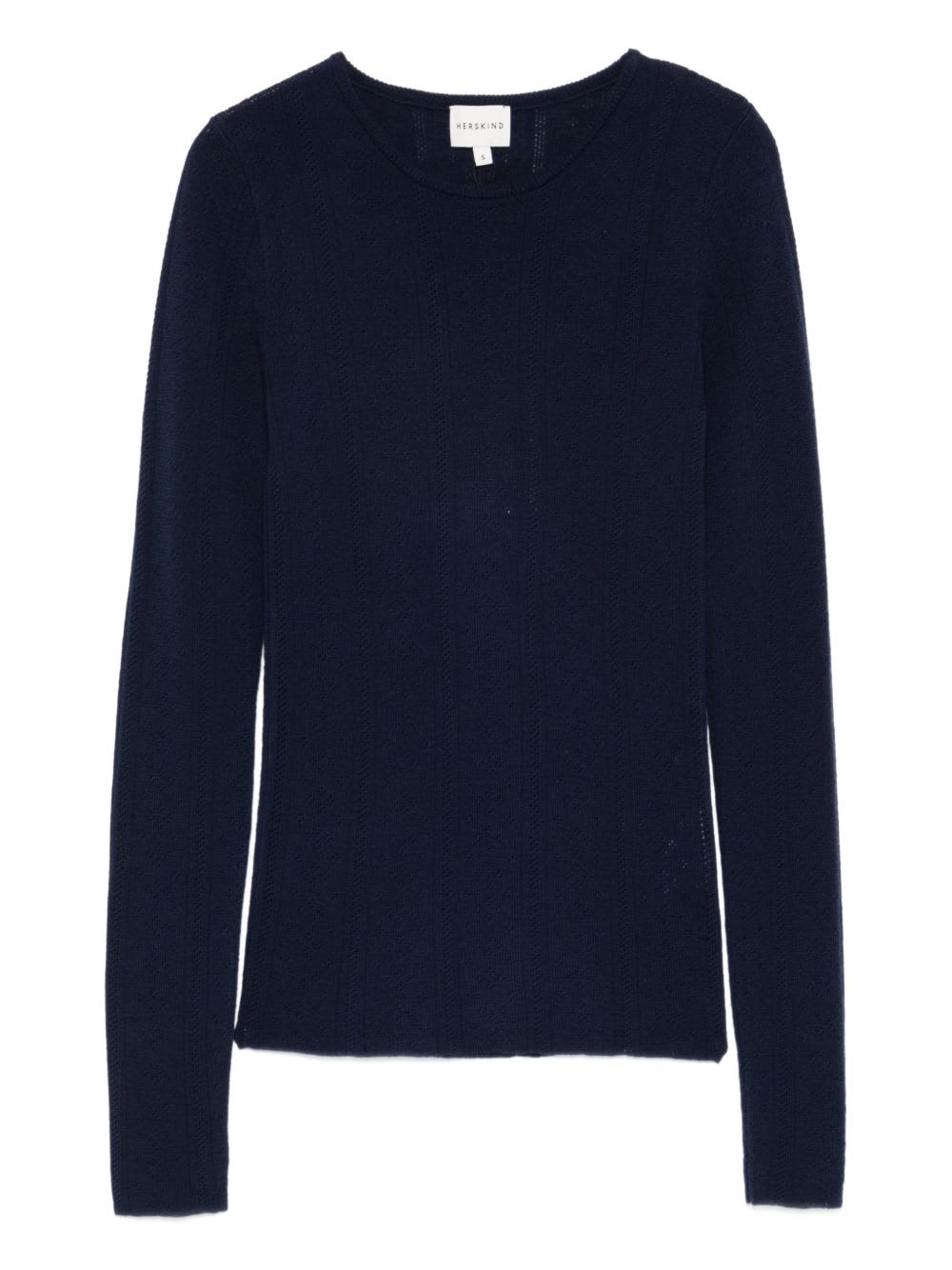 Herskind Knit Long-sleeved T-shirt In Blue