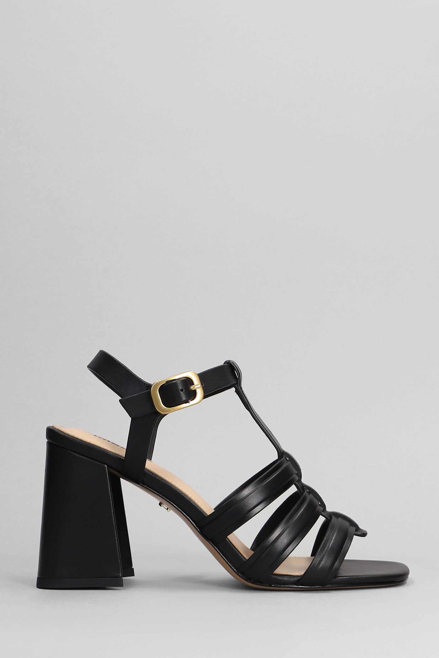 Gaia 90 Sandals In Black Leather