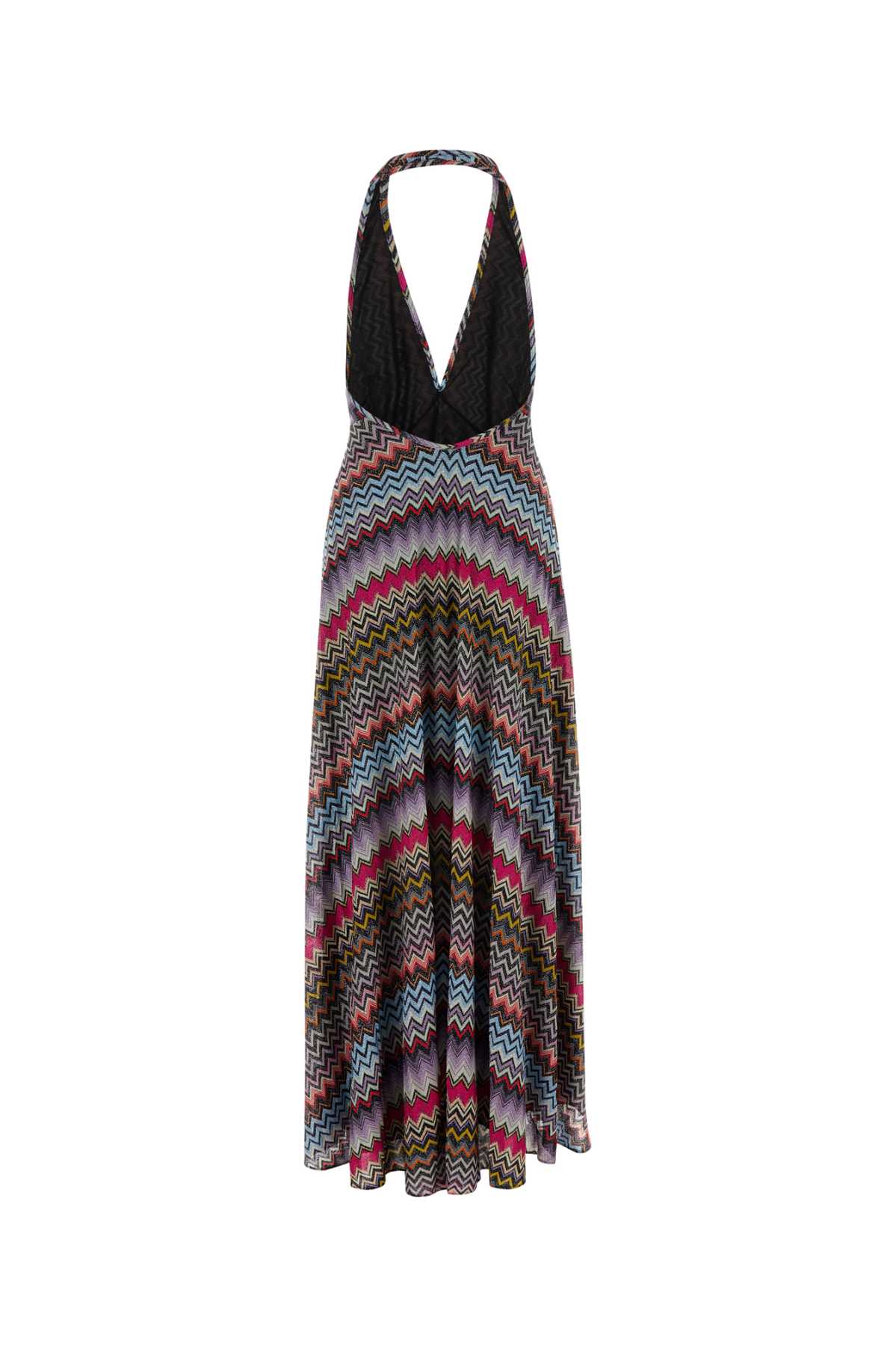 Shop Missoni Embroidered Viscose Blend Dress In Multicolour