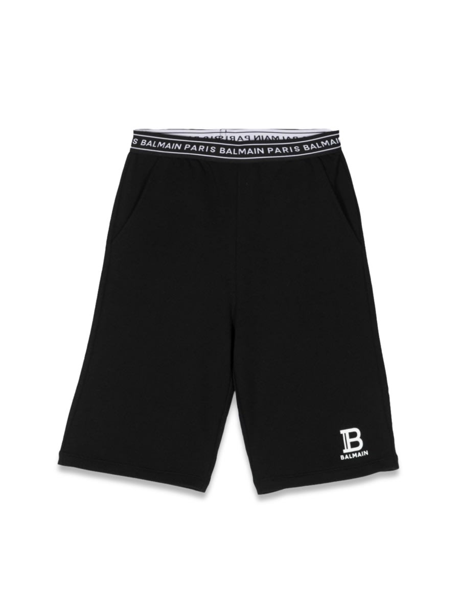 Balmain Kids' Bermuda Sweatshirt In Black