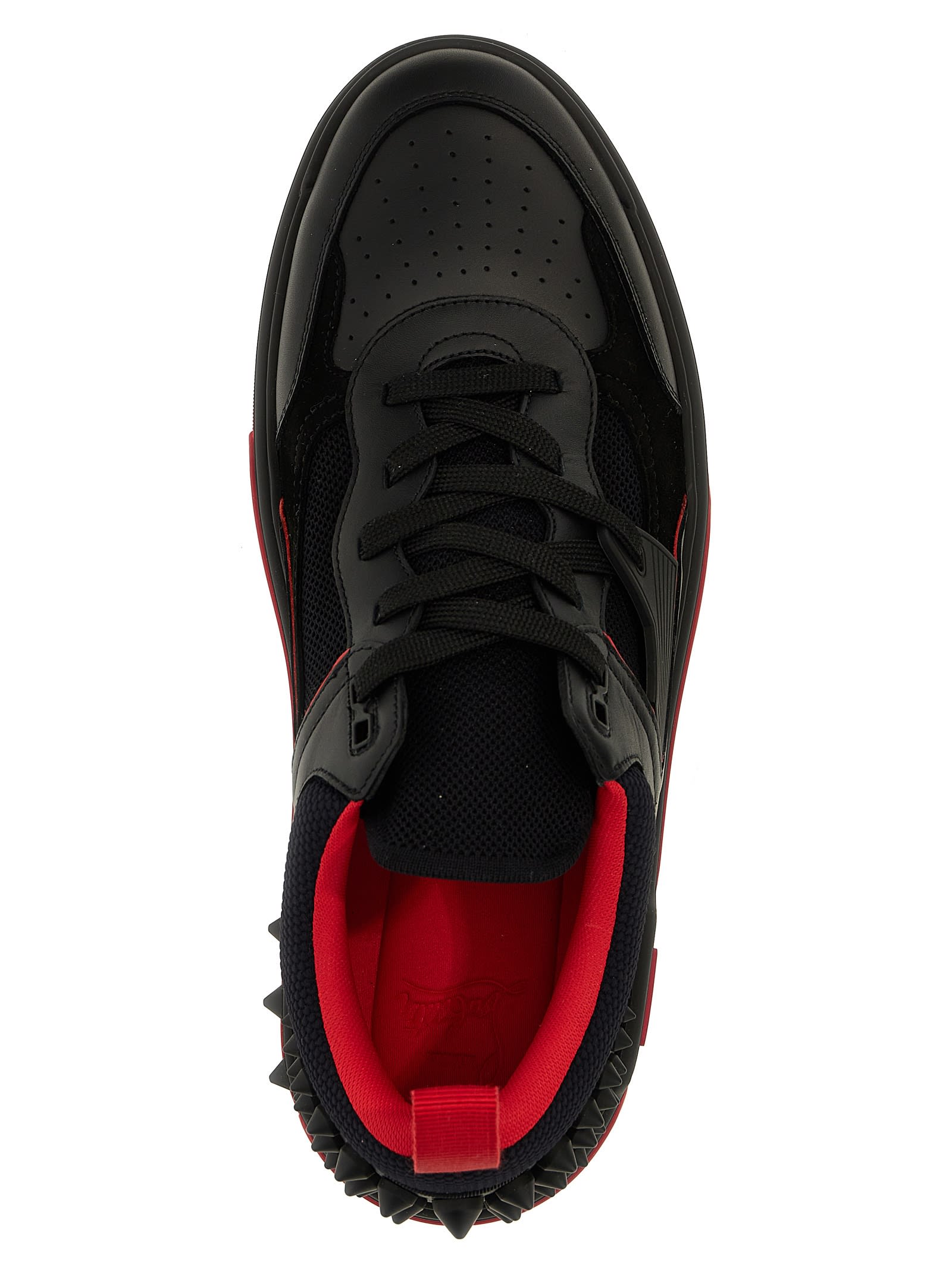 Christian Louboutin Louboutin Sneakers Astroloubi Men Leather Black In Black
