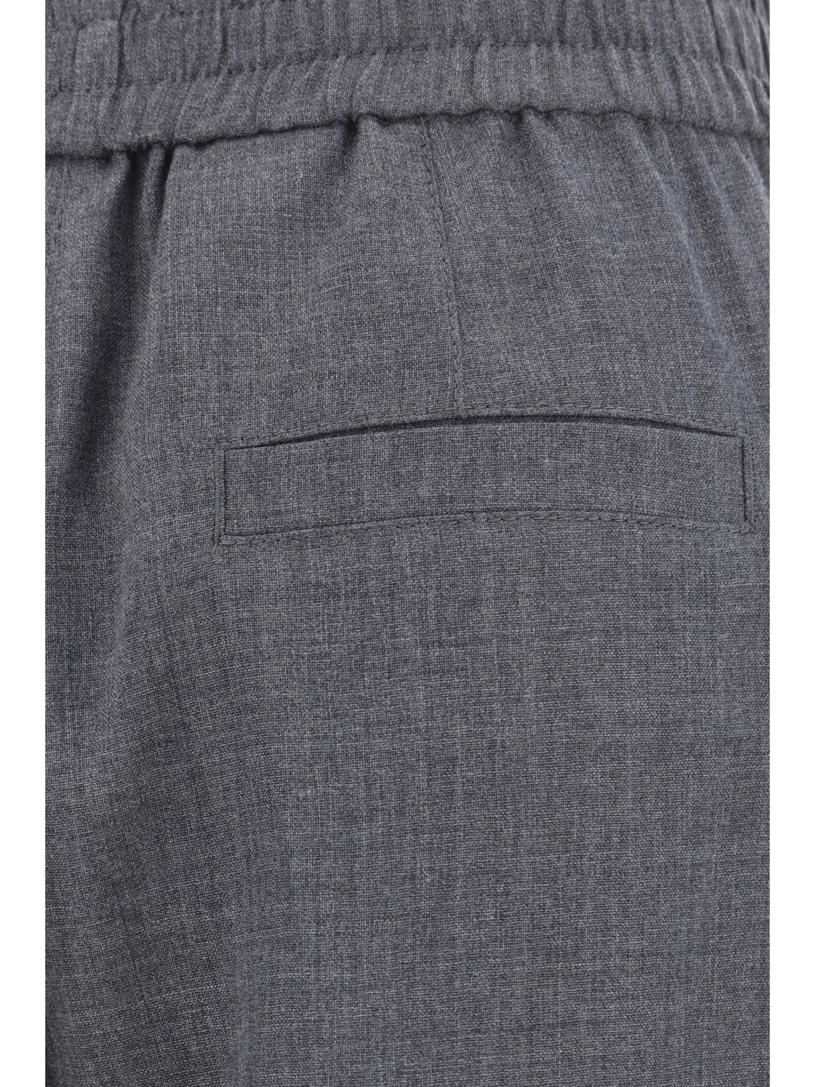 Shop Brunello Cucinelli Loose Track Pants In Grigio Scuro