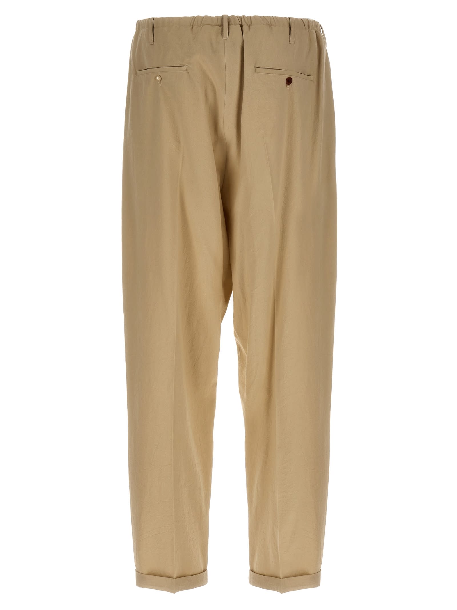 Shop Magliano New Peoples Pants In White