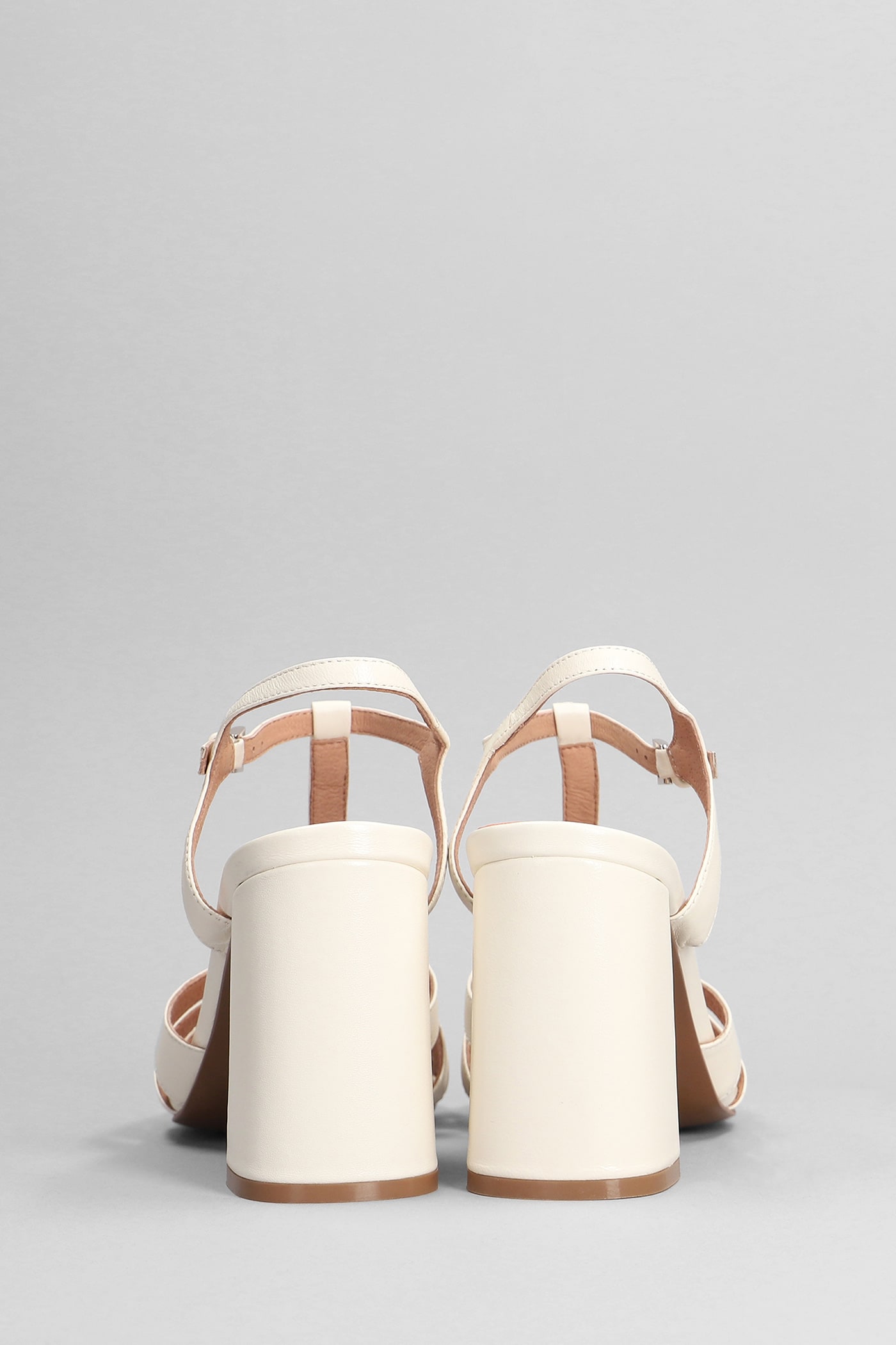 Shop Bibi Lou Azalea Sandals In White Leather