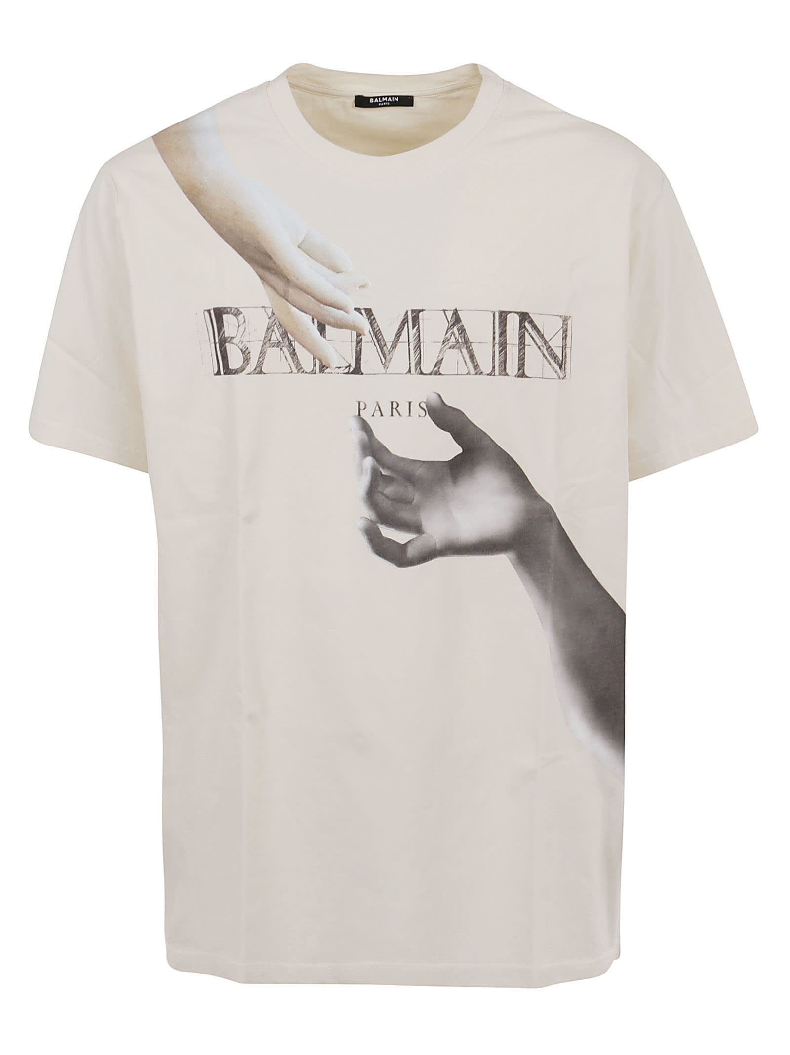 Balmain Statue Printed T-shirt - Bulky Fit