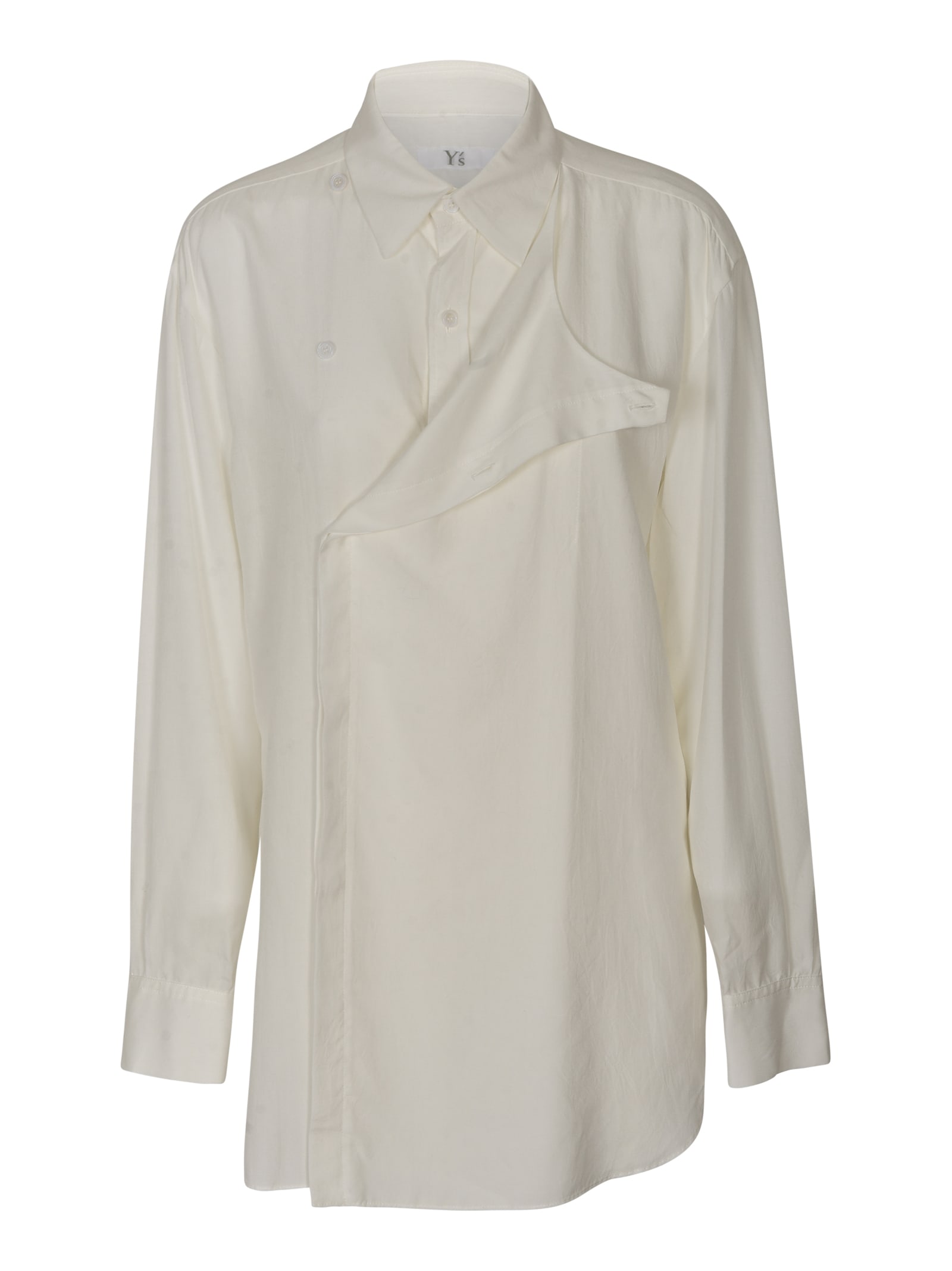 Wrap Buttoned Concealed Shirt