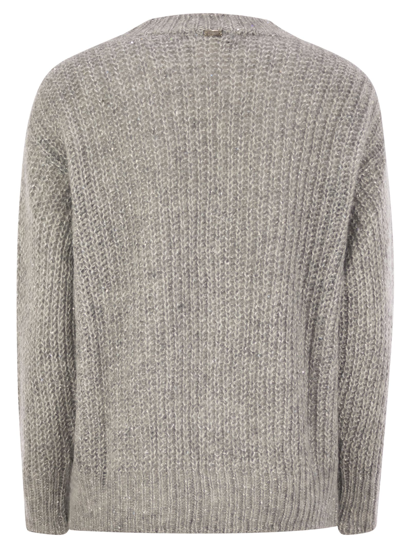 Shop Herno V-neck Sweater In Light Grey