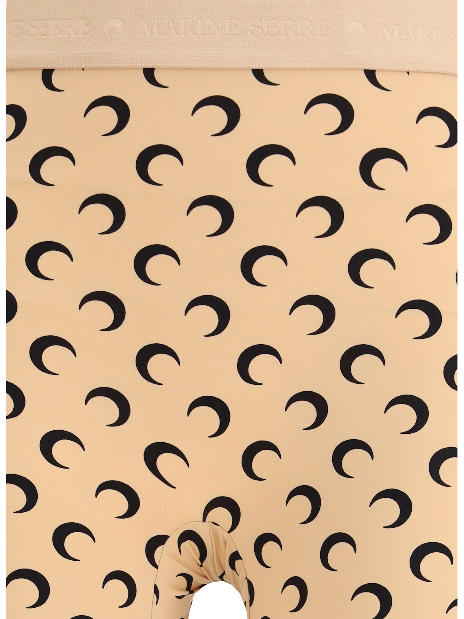 Marine Serre Recycled Moon Jersey Stirrup Leggings In Neutral