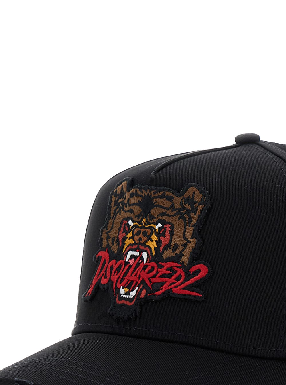 Shop Dsquared2 Black Baseball Cap With Embroidery In Cotton Man In Nero