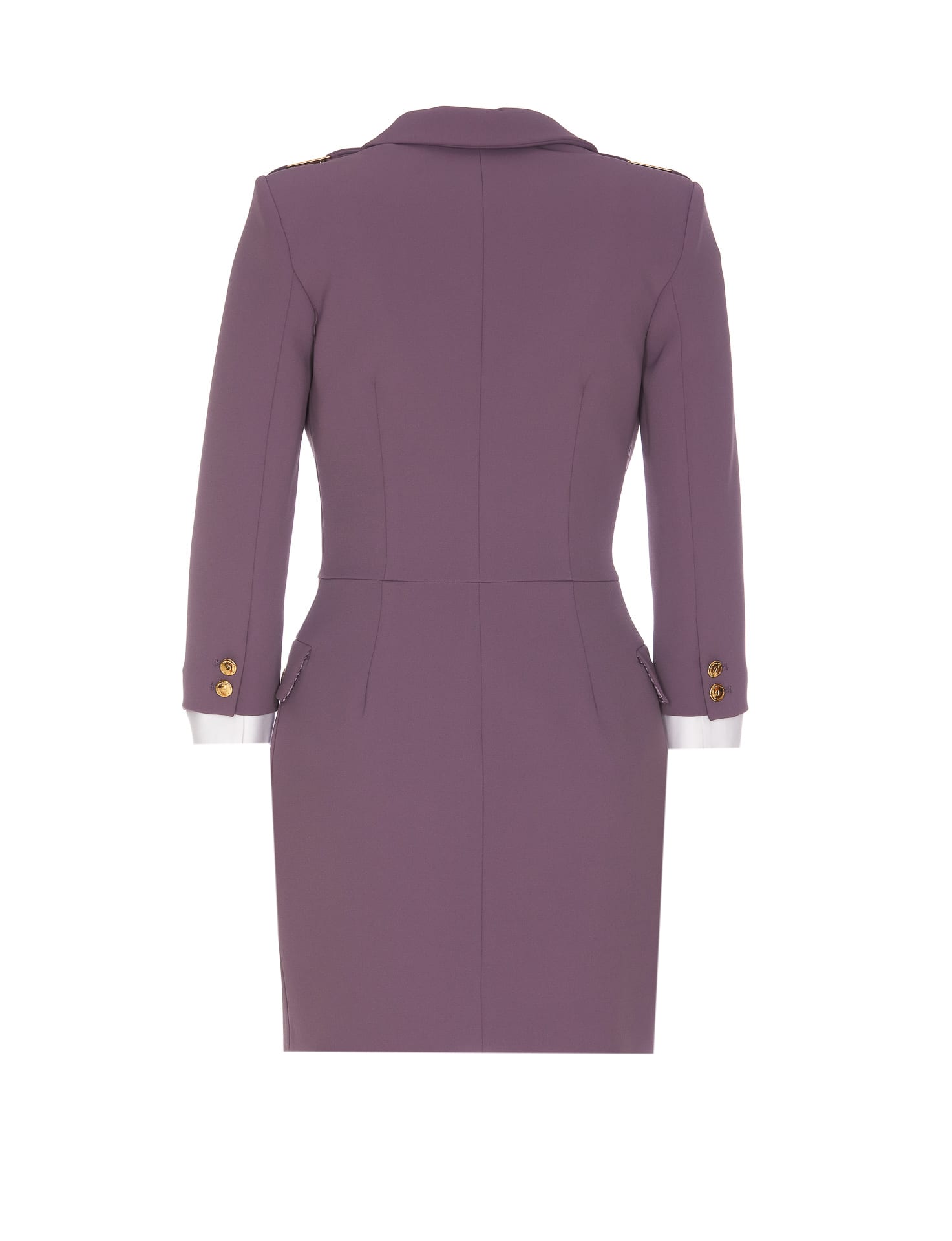 Elisabetta Franchi cut-out detail mini dress - Purple