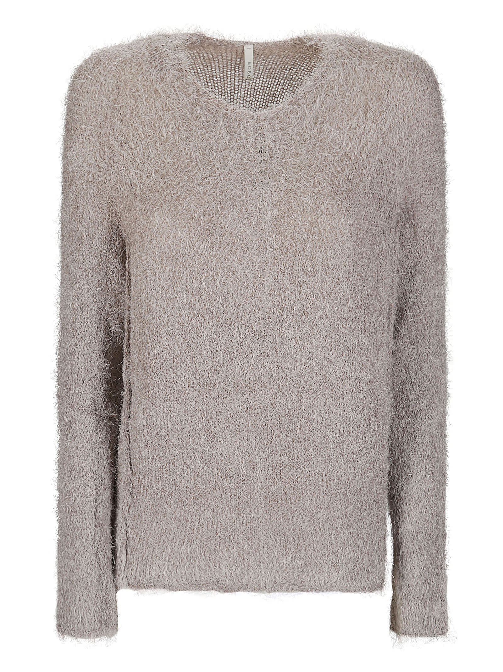 Shop Boboutic Sweater In Gray-pink