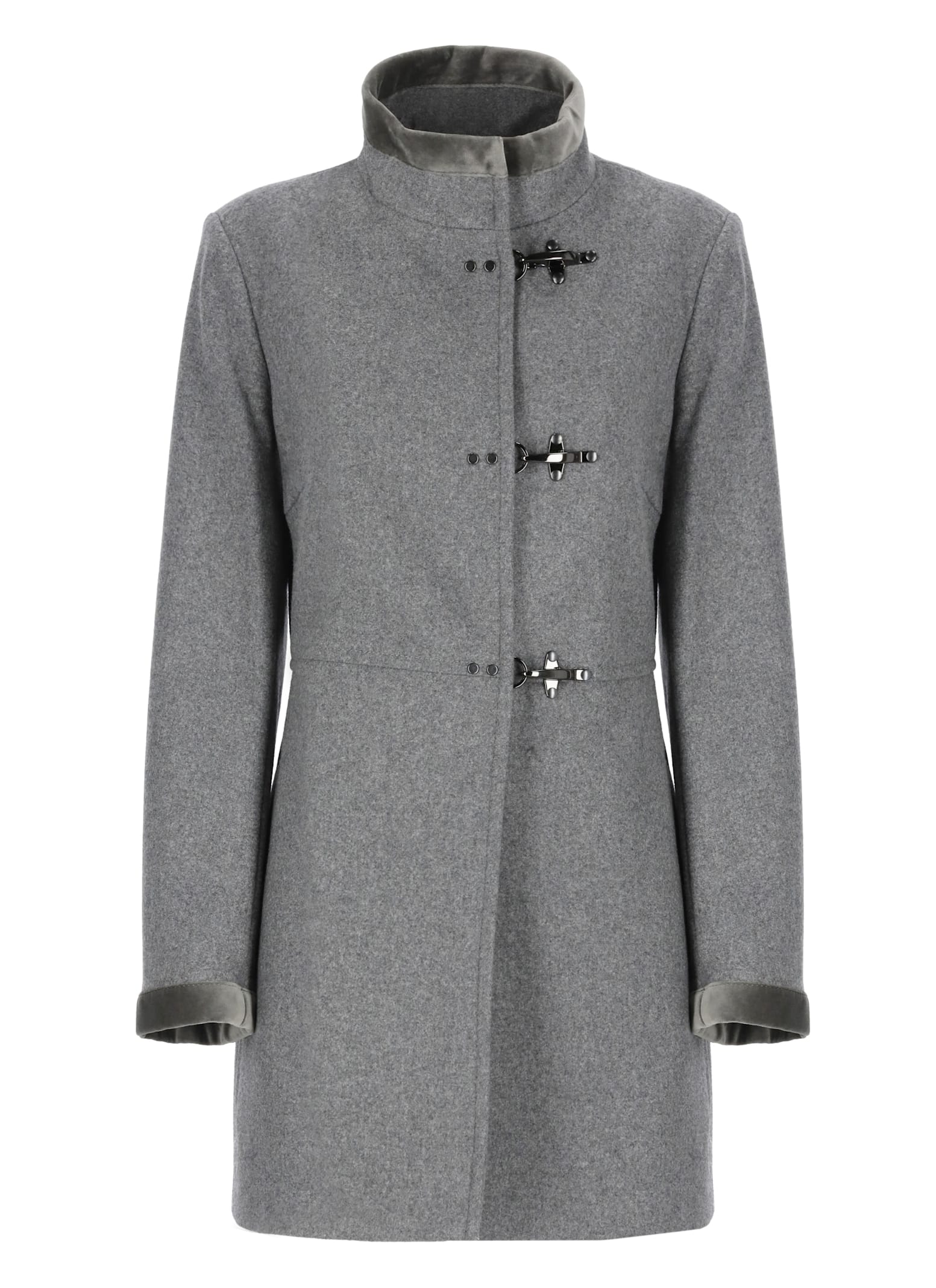 Shop Fay Virginia Coat In Grey