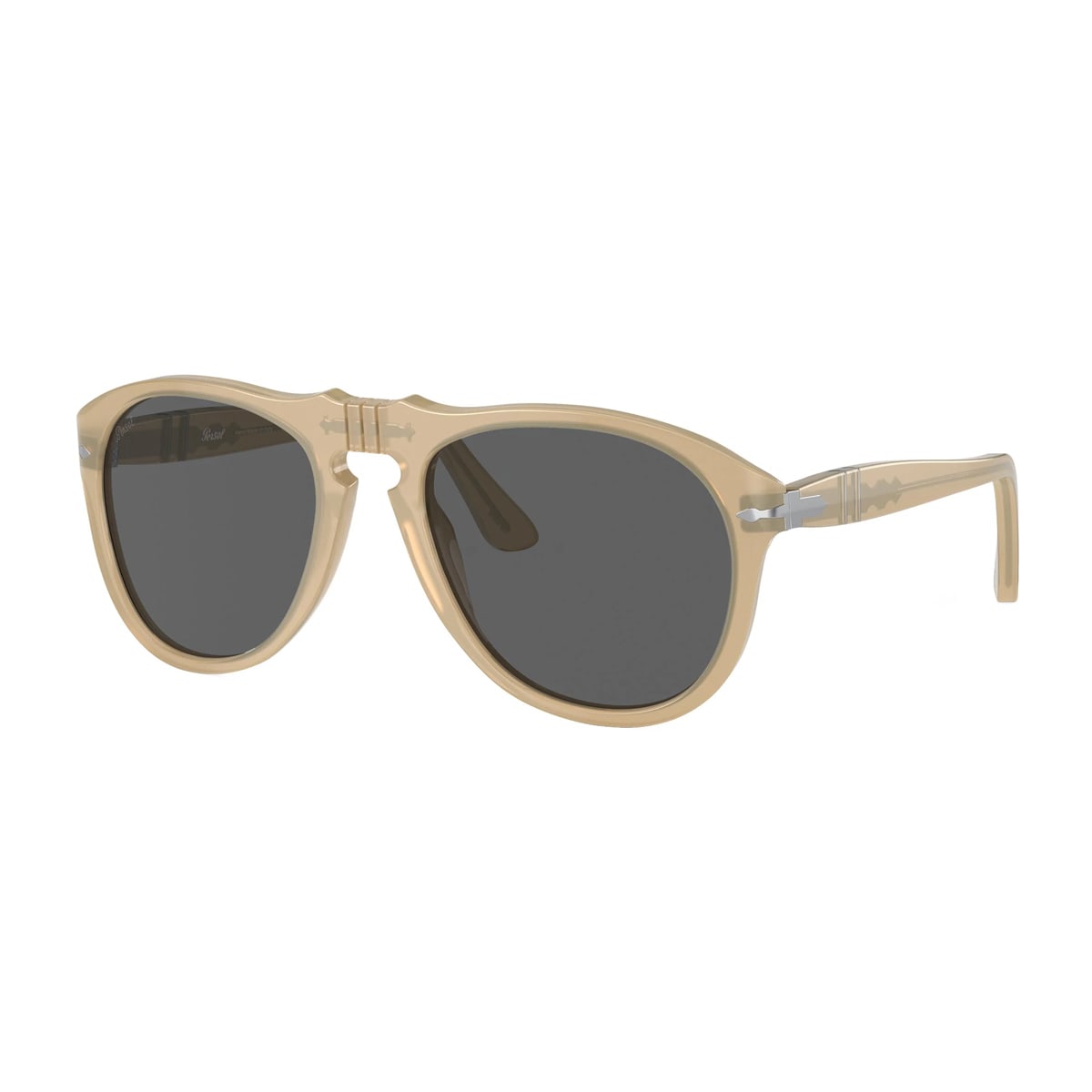 Shop Persol Po0649 1169b1 Beige Sunglasses