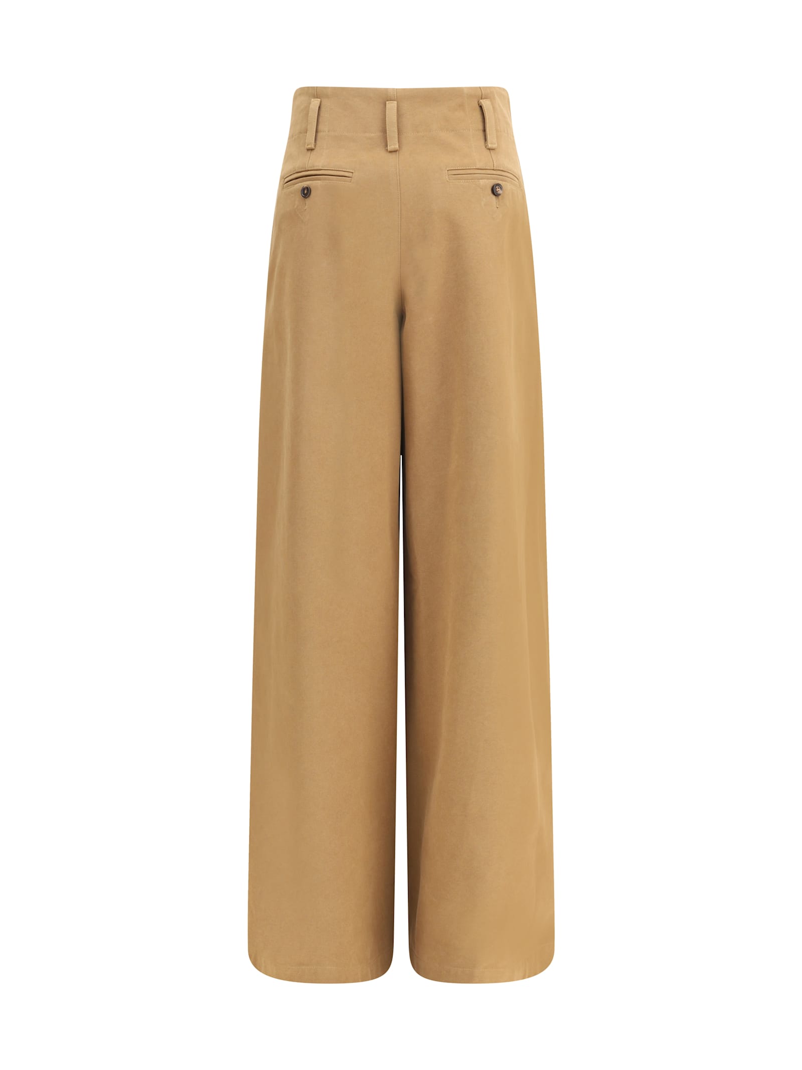 Chloé Wide Leg Pants In Brown
