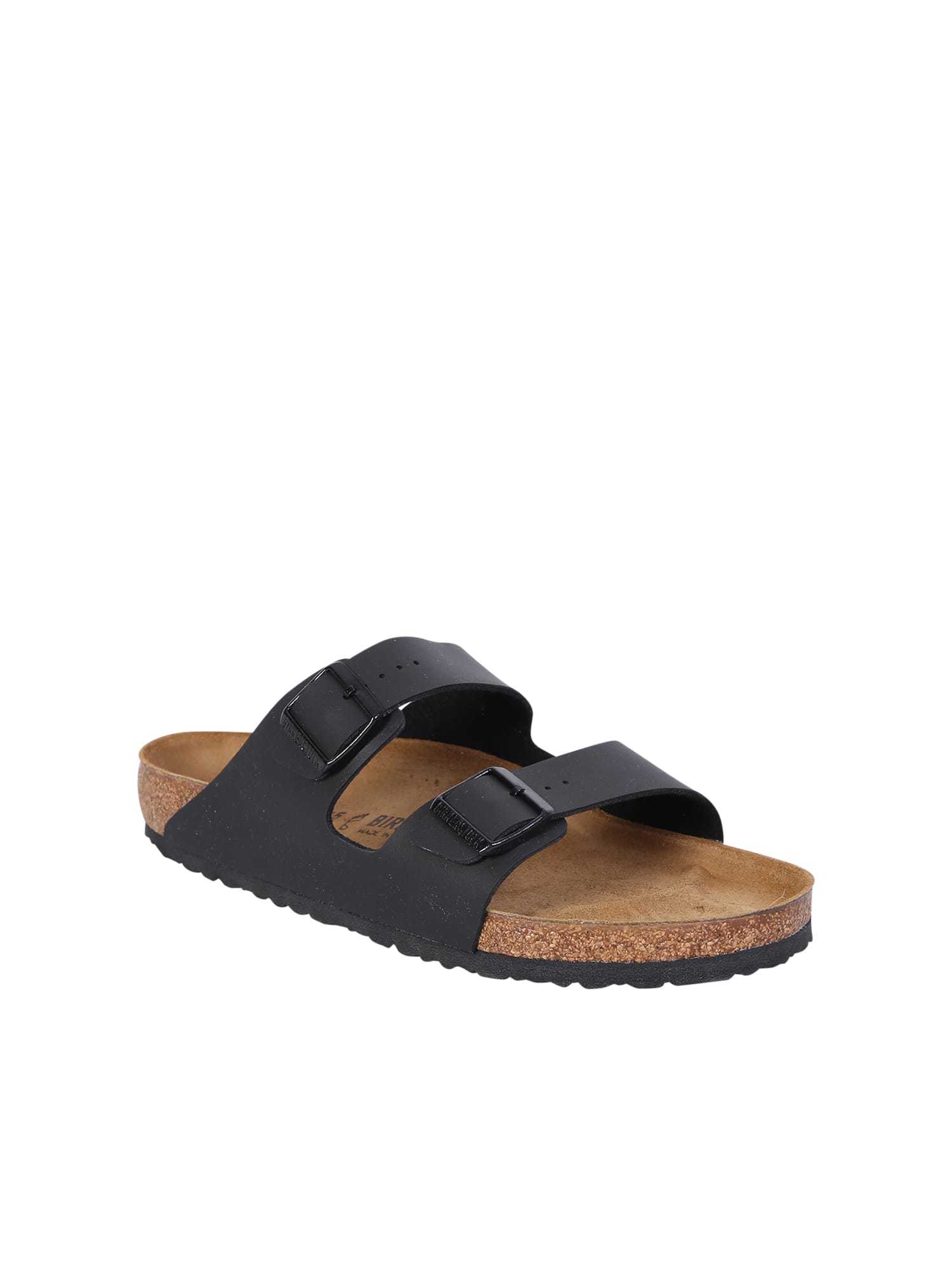 Shop Birkenstock Double-strap Black Sandals