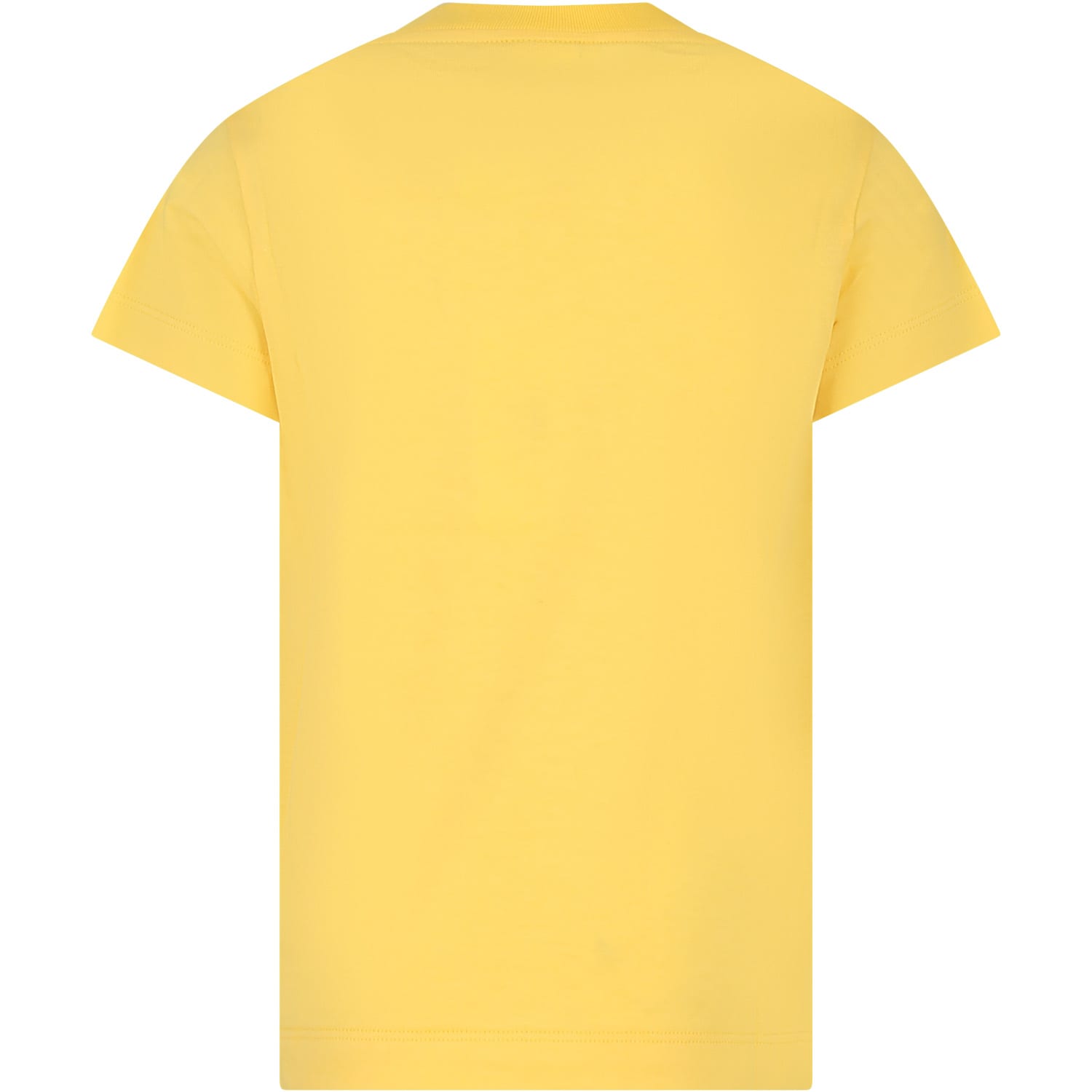 Shop Fendi Yellow T-shirt For Boy With Logo